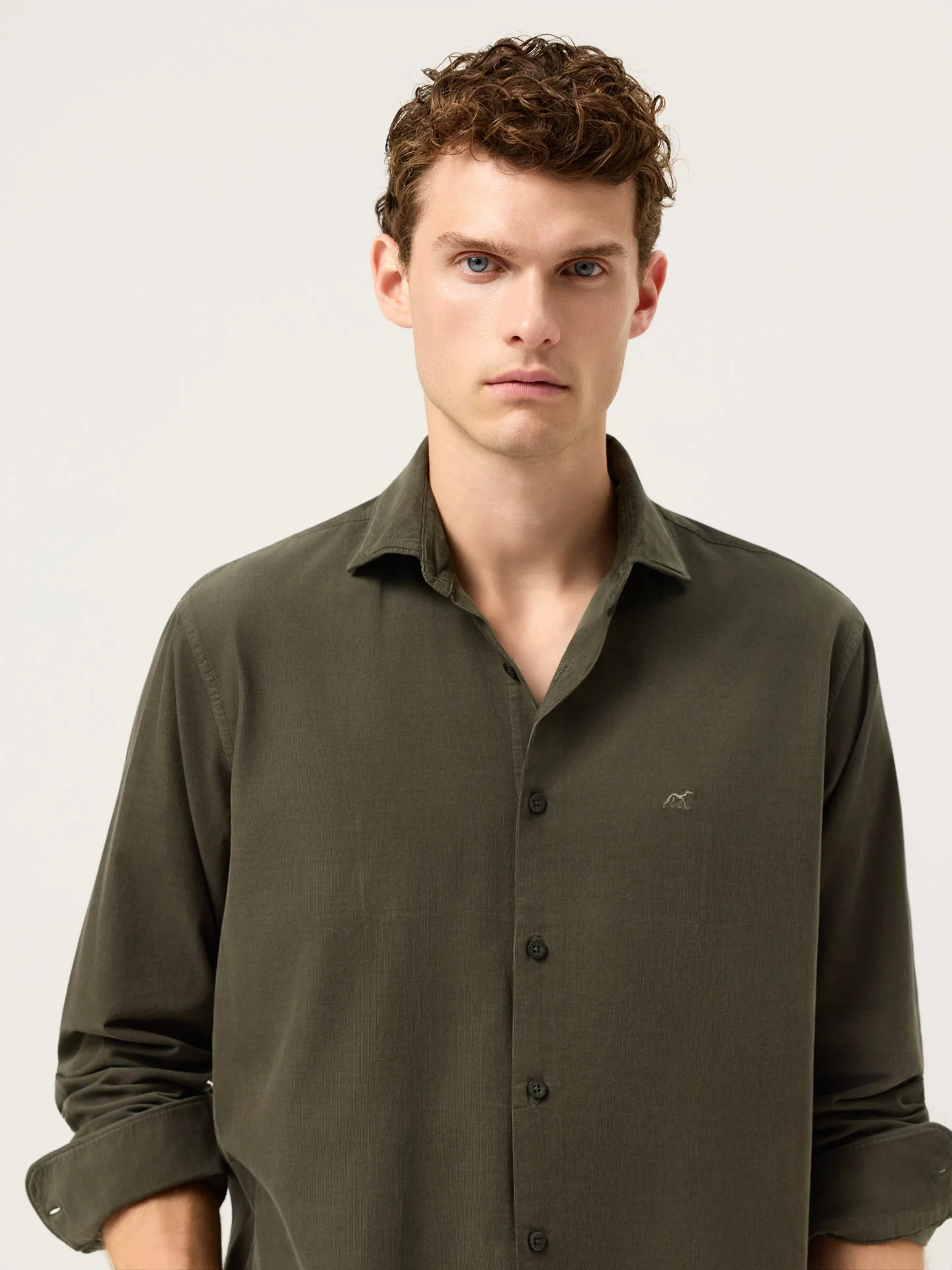Regular Fit Baby Corduroy Shirt With Pigment-Dyed Finish - Image 7