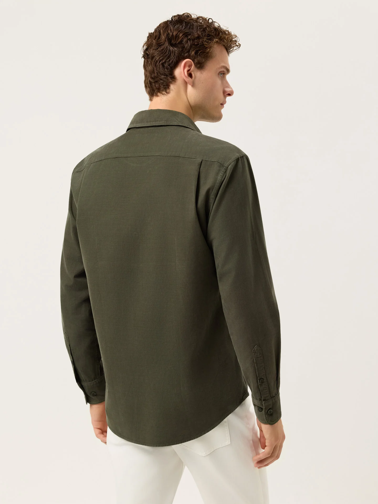 Regular Fit Baby Corduroy Shirt With Pigment-Dyed Finish - Image 8