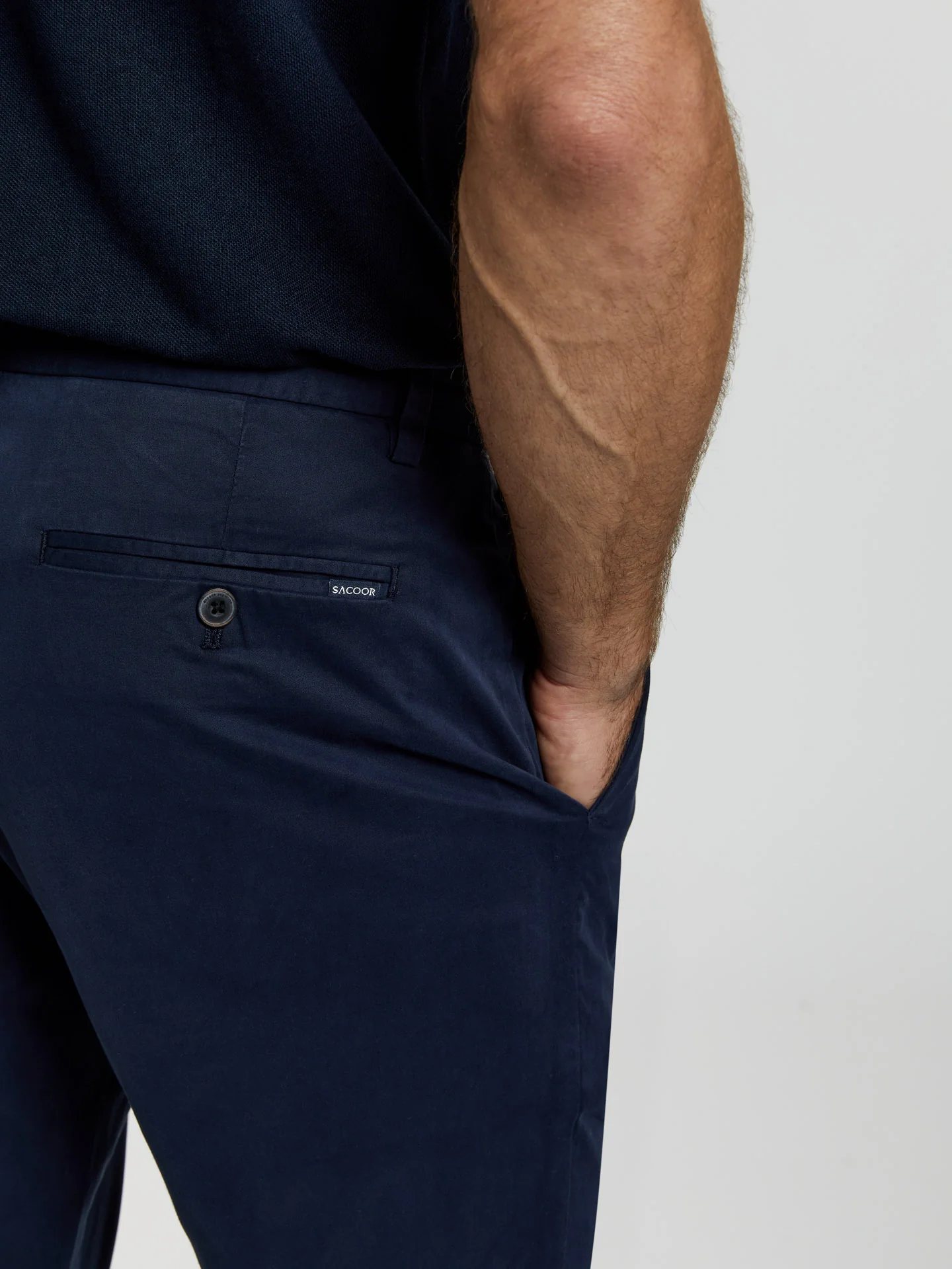 Regular fit basic chino trousers - Image 14