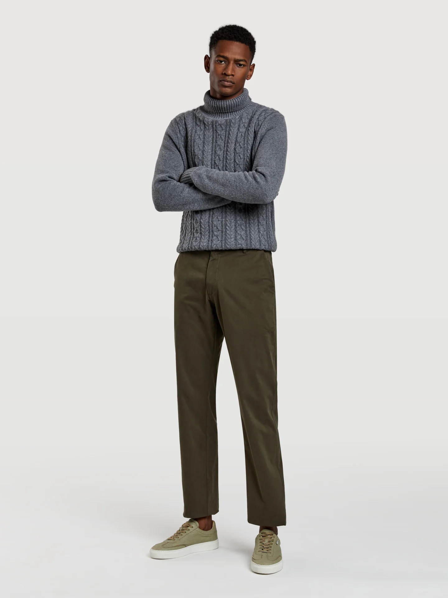 Regular fit basic chino trousers - Image 17