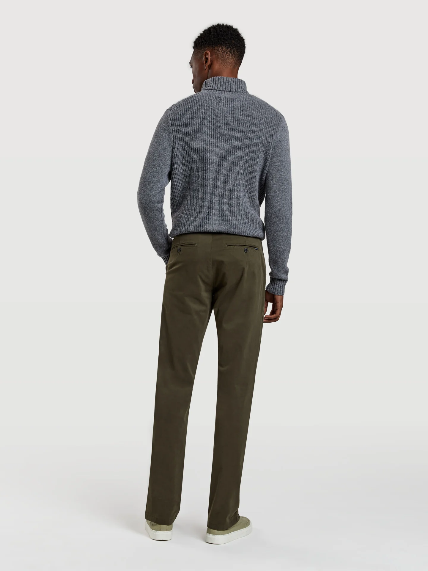 Regular fit basic chino trousers - Image 18