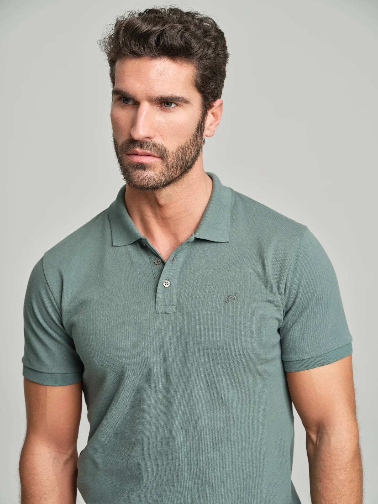 Regular fit basic piquet polo shirt - Image 11