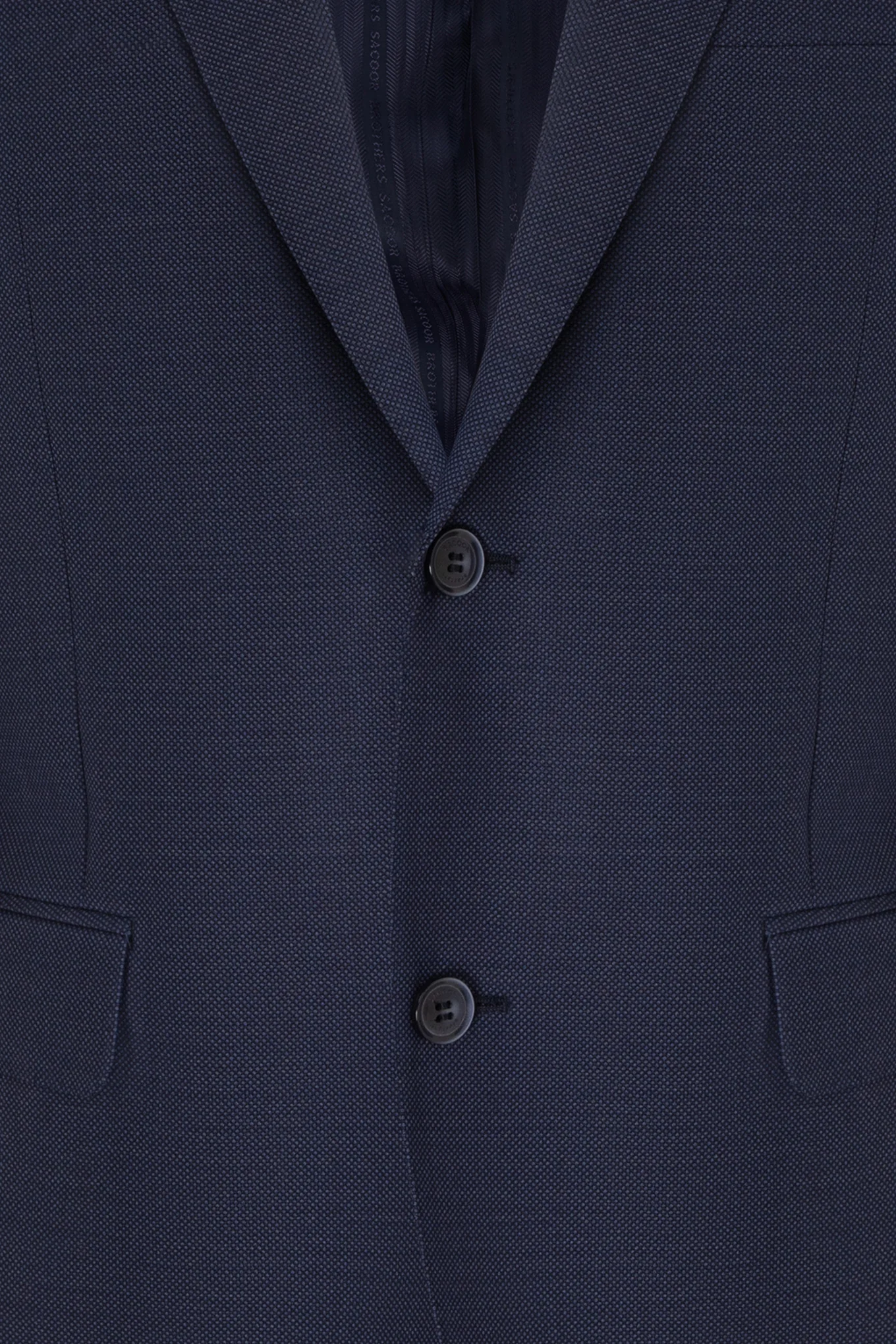 Regular fit Business bird's eye wool suit - Image 4