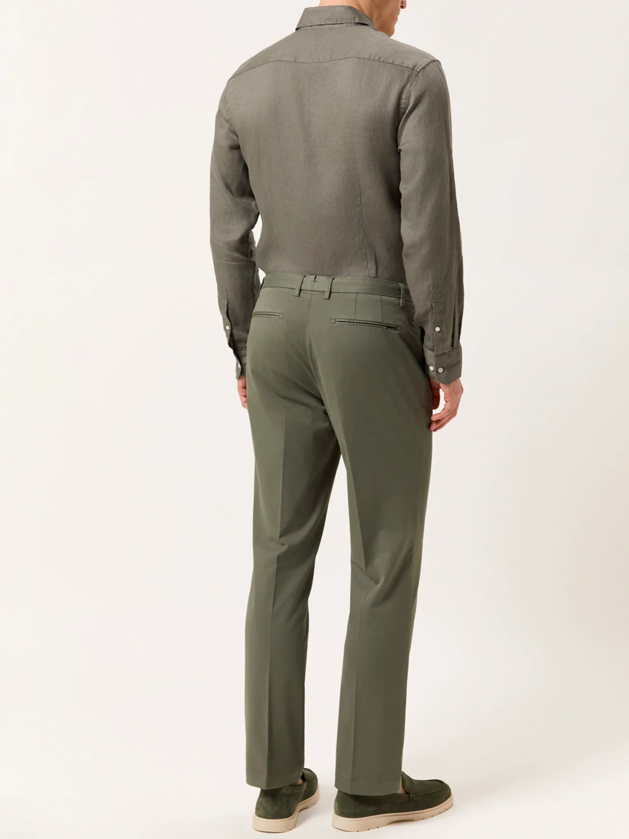 Regular Fit Casual Trousers in Comfort Cotton - Image 3