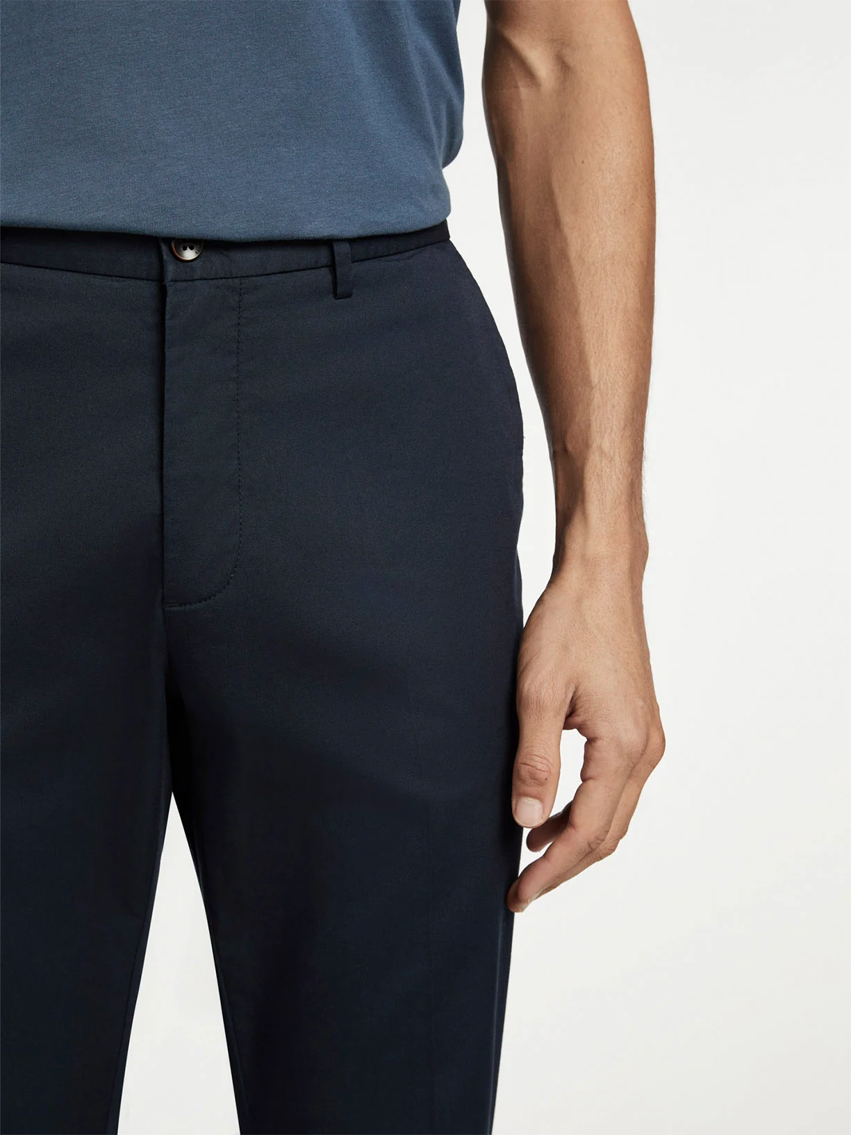 Regular Fit Casual Trousers in Comfort Cotton - Image 2