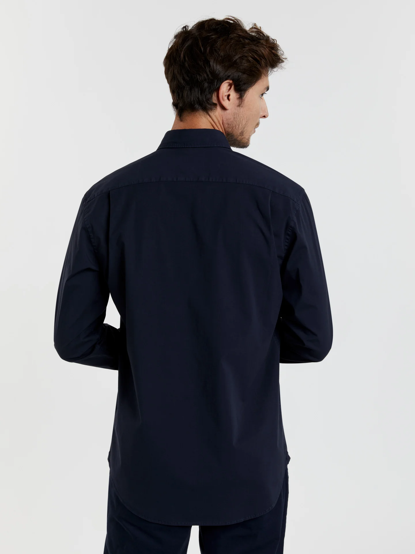 Regular fit comfort poplin garment dye shirt - Image 7