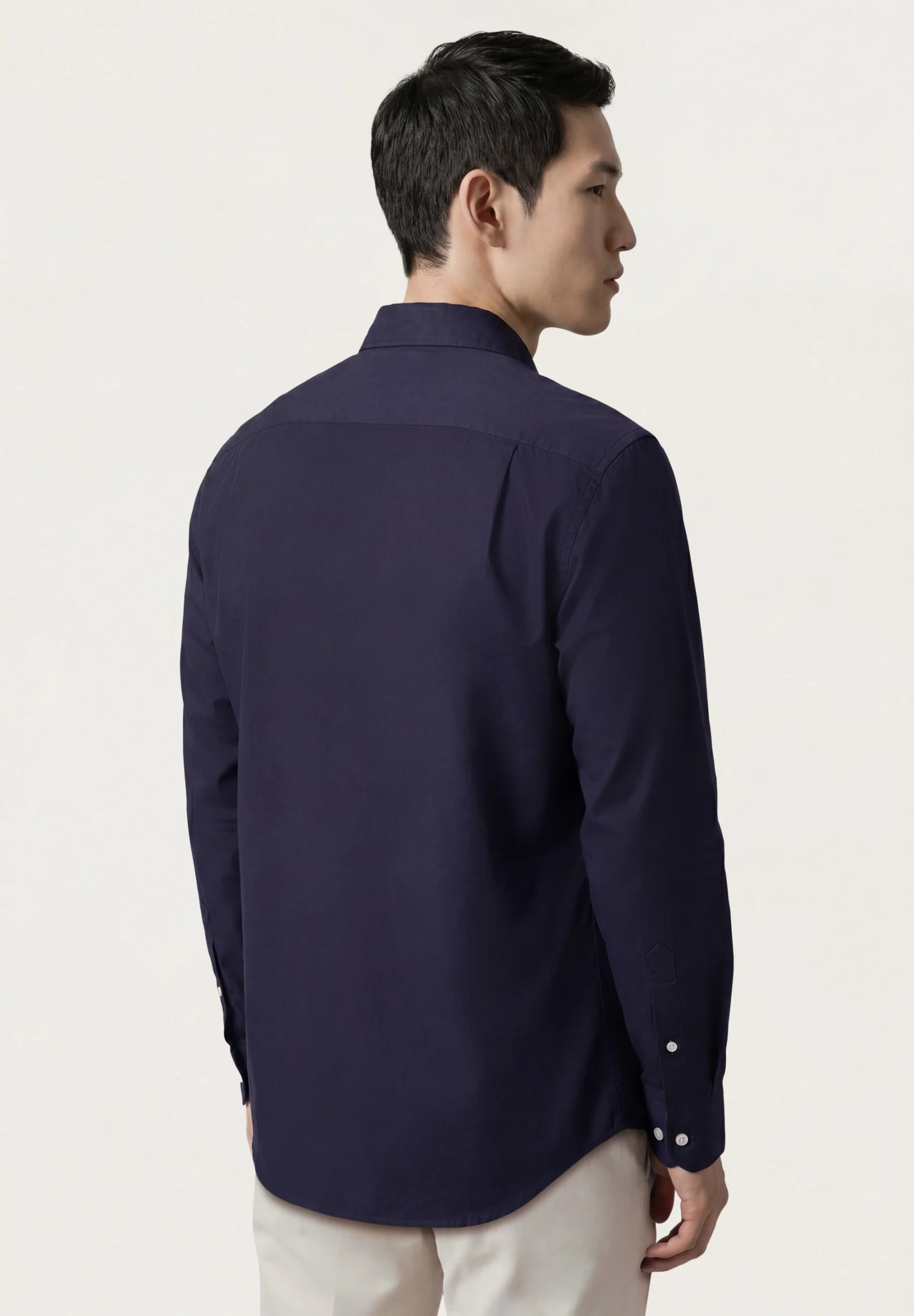 Regular Fit Garment Dye Open Oxford Shirt in Comfort Cotton - Image 3