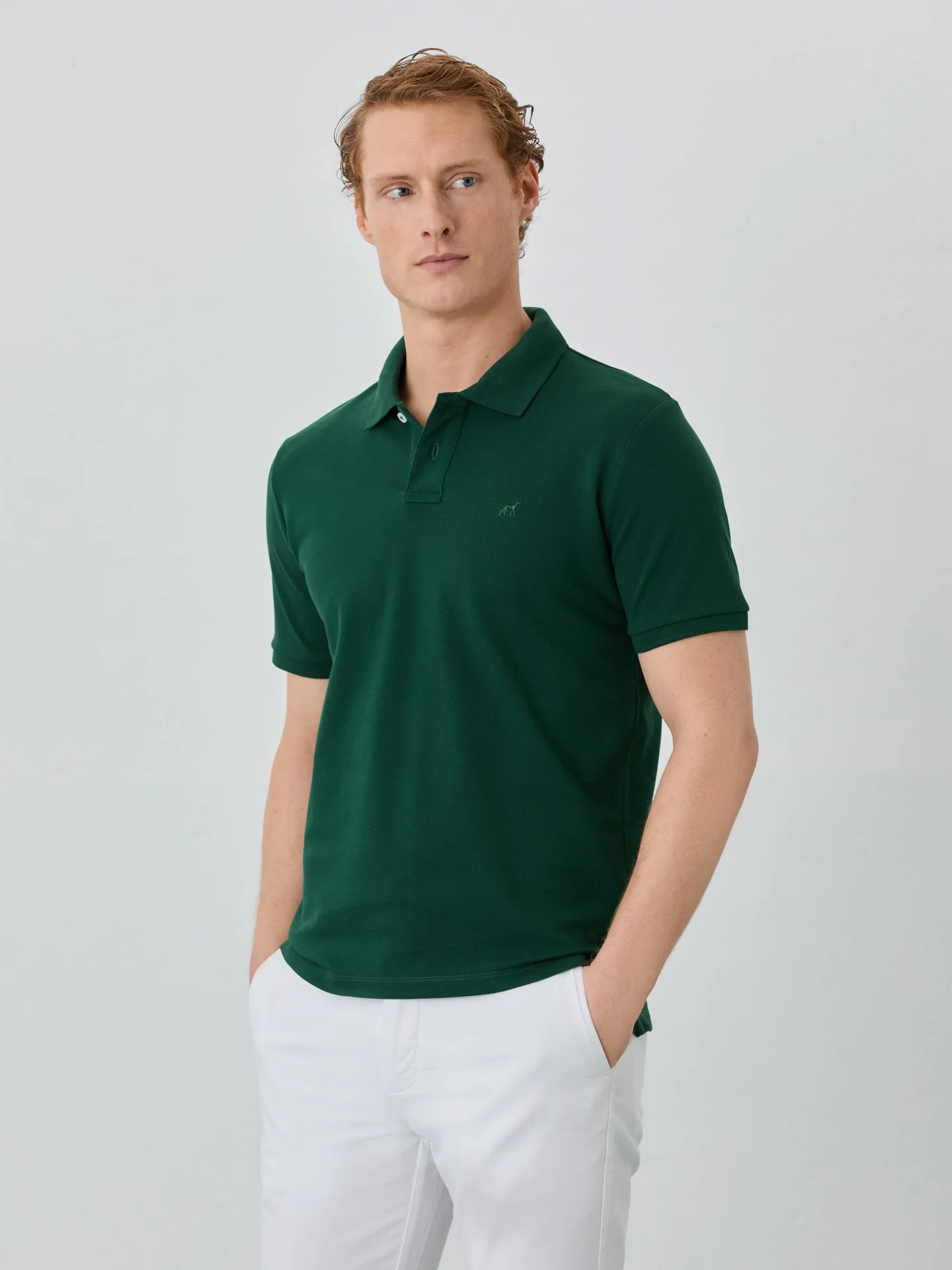 Regular Fit Piqué Polo With Logo Embroidery In 100% BCI Cotton - Image 11