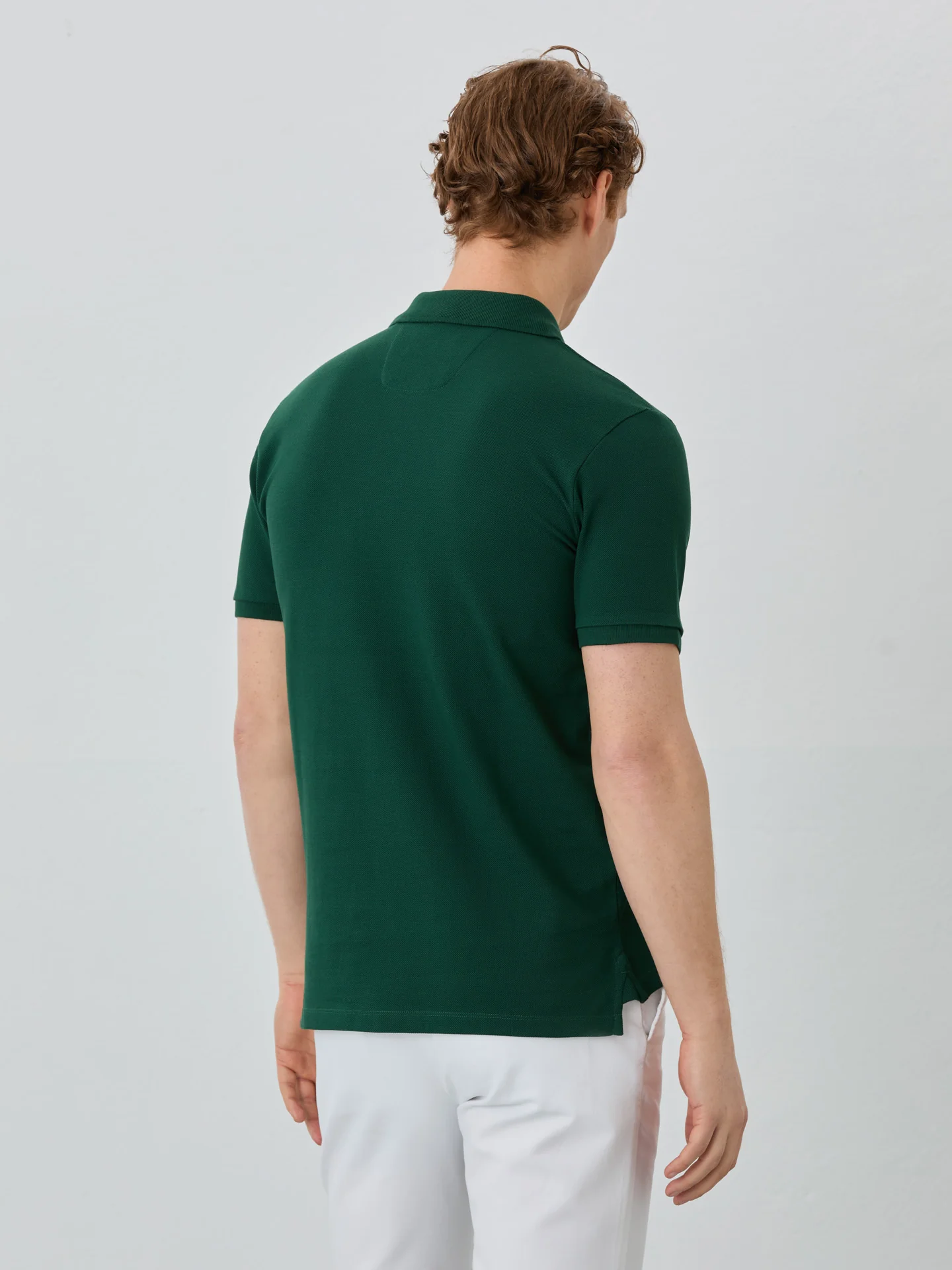 Regular Fit Piqué Polo With Logo Embroidery In 100% BCI Cotton - Image 12