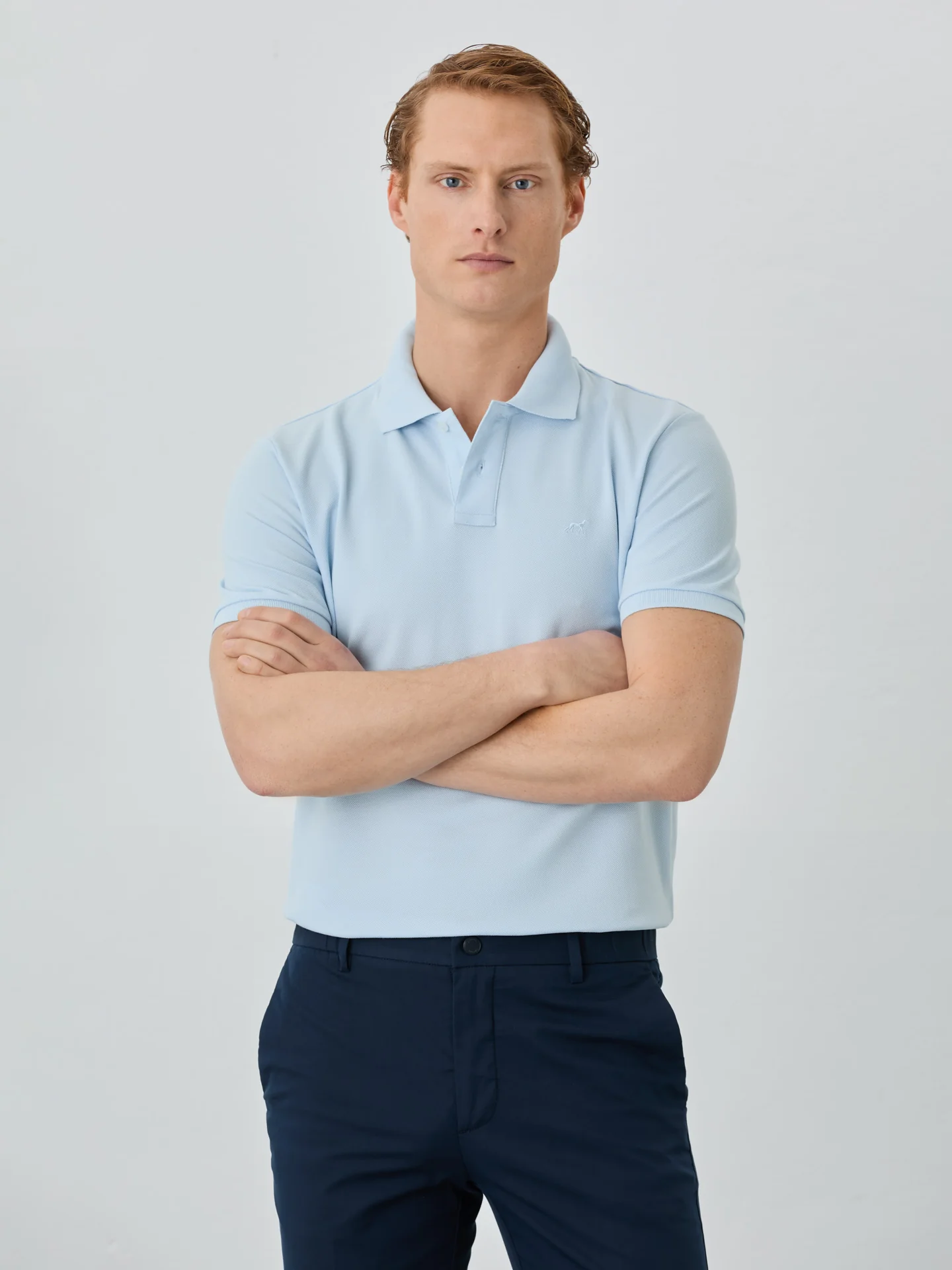 Regular Fit Piqué Polo With Logo Embroidery In 100% BCI Cotton - Image 20
