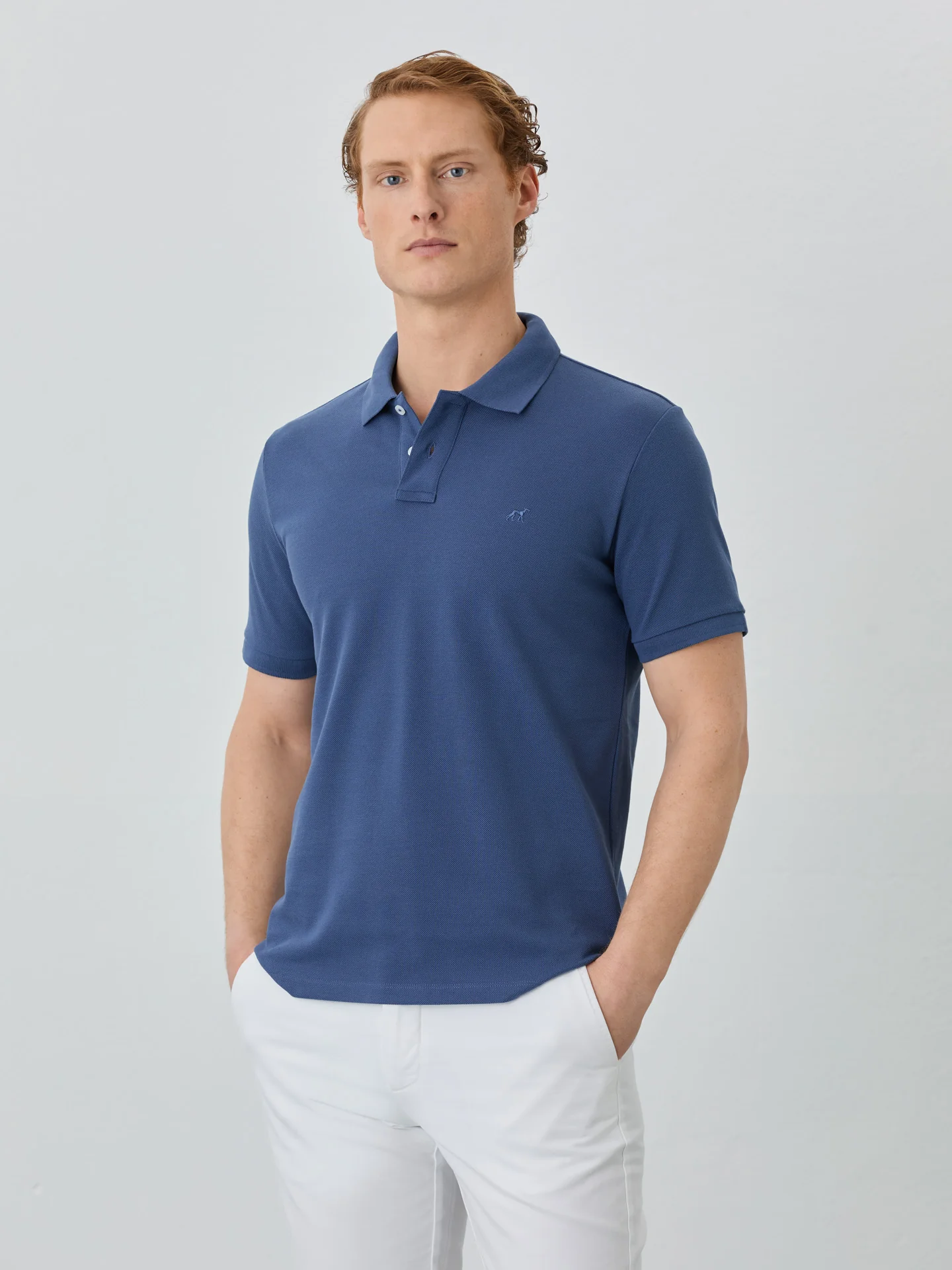 Regular Fit Piqué Polo With Logo Embroidery In 100% BCI Cotton - Image 26