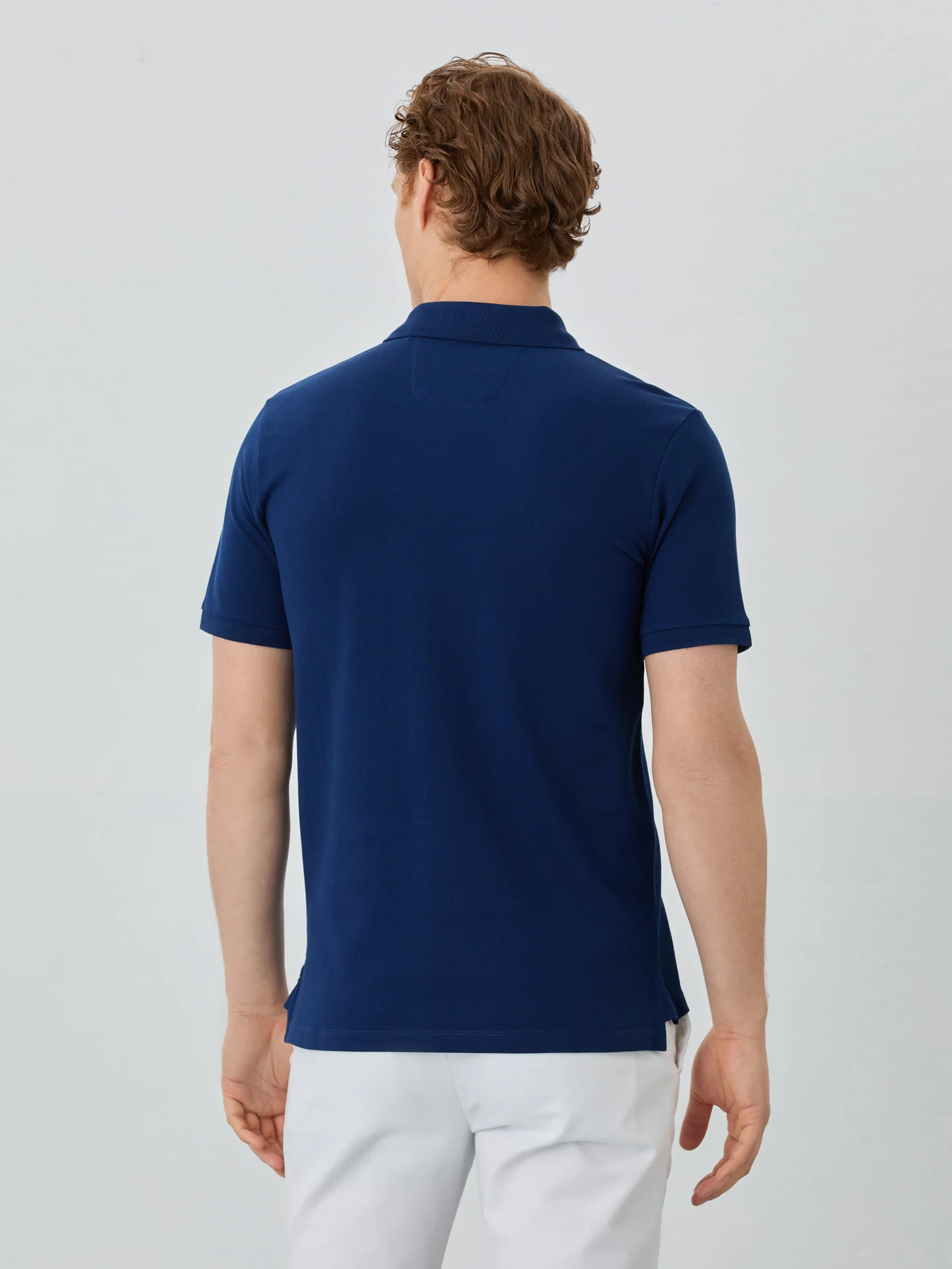 Regular Fit Piqué Polo With Logo Embroidery In 100% BCI Cotton - Image 3