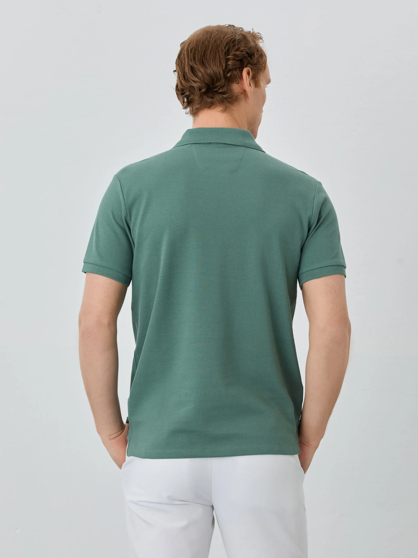 Regular Fit Piqué Polo With Logo Embroidery In 100% BCI Cotton - Image 34
