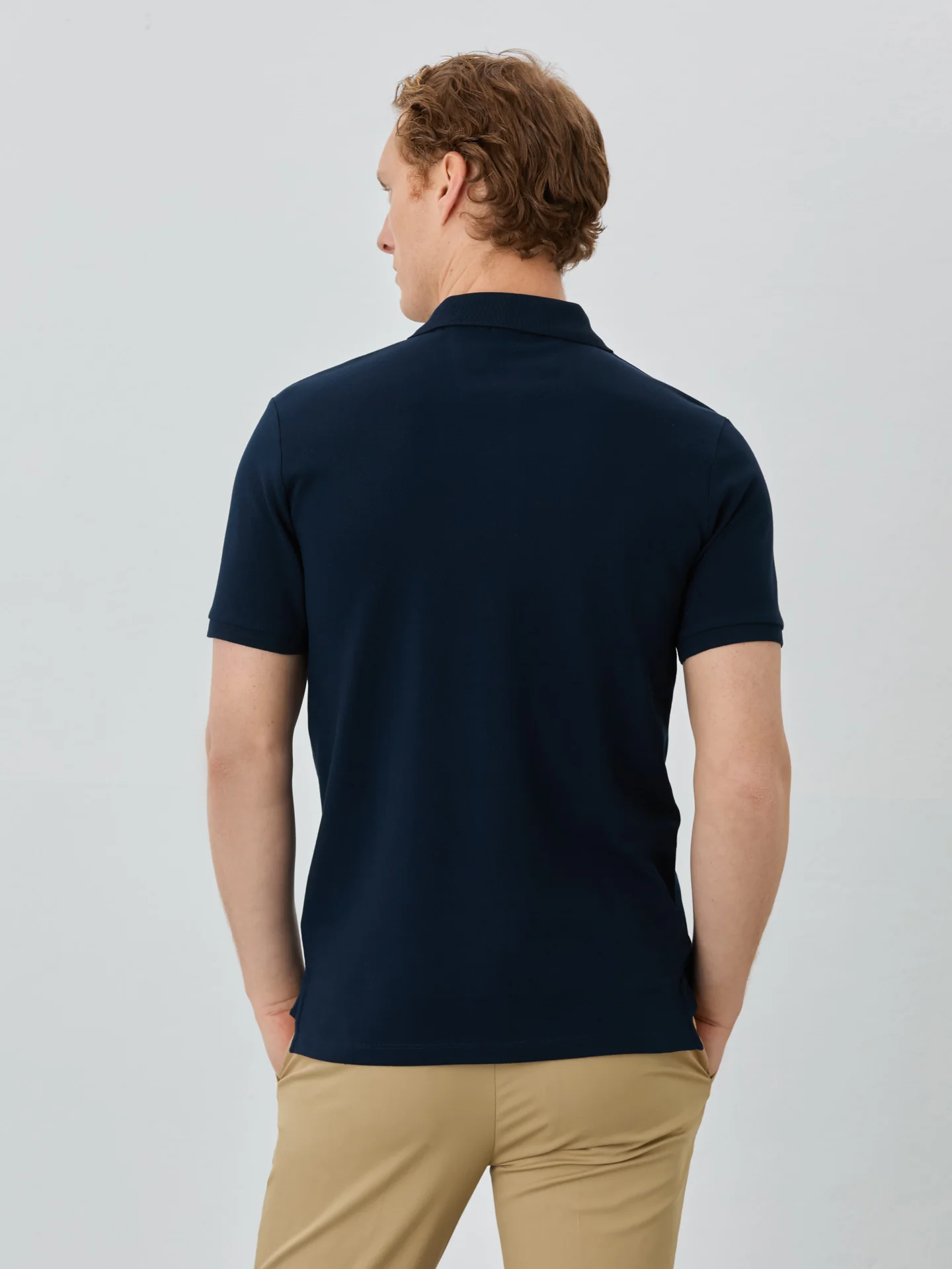 Regular Fit Piqué Polo With Logo Embroidery In 100% BCI Cotton - Image 9