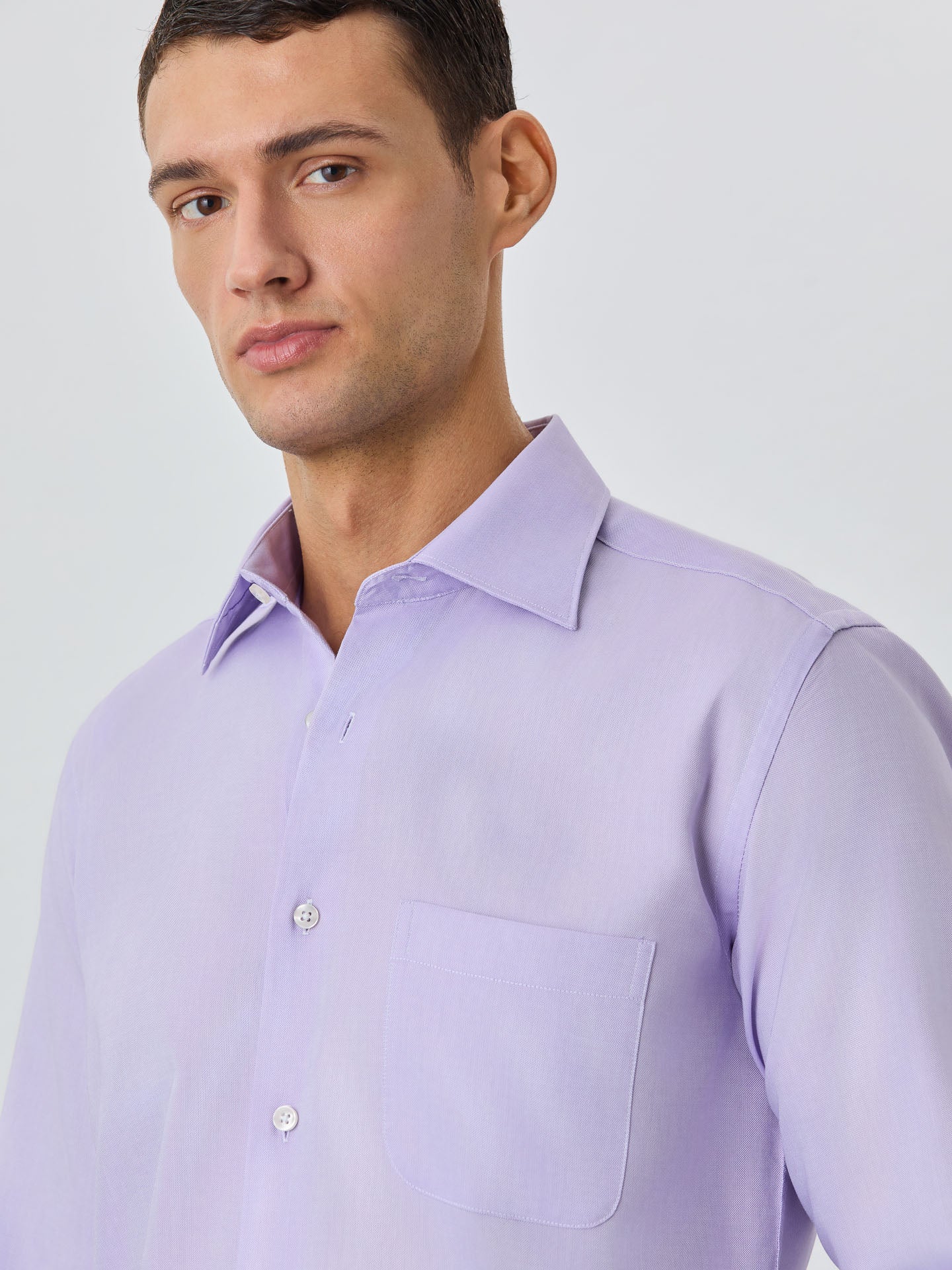 Regular Fit Shirt With Oxford Collar In Cotton - Image 5