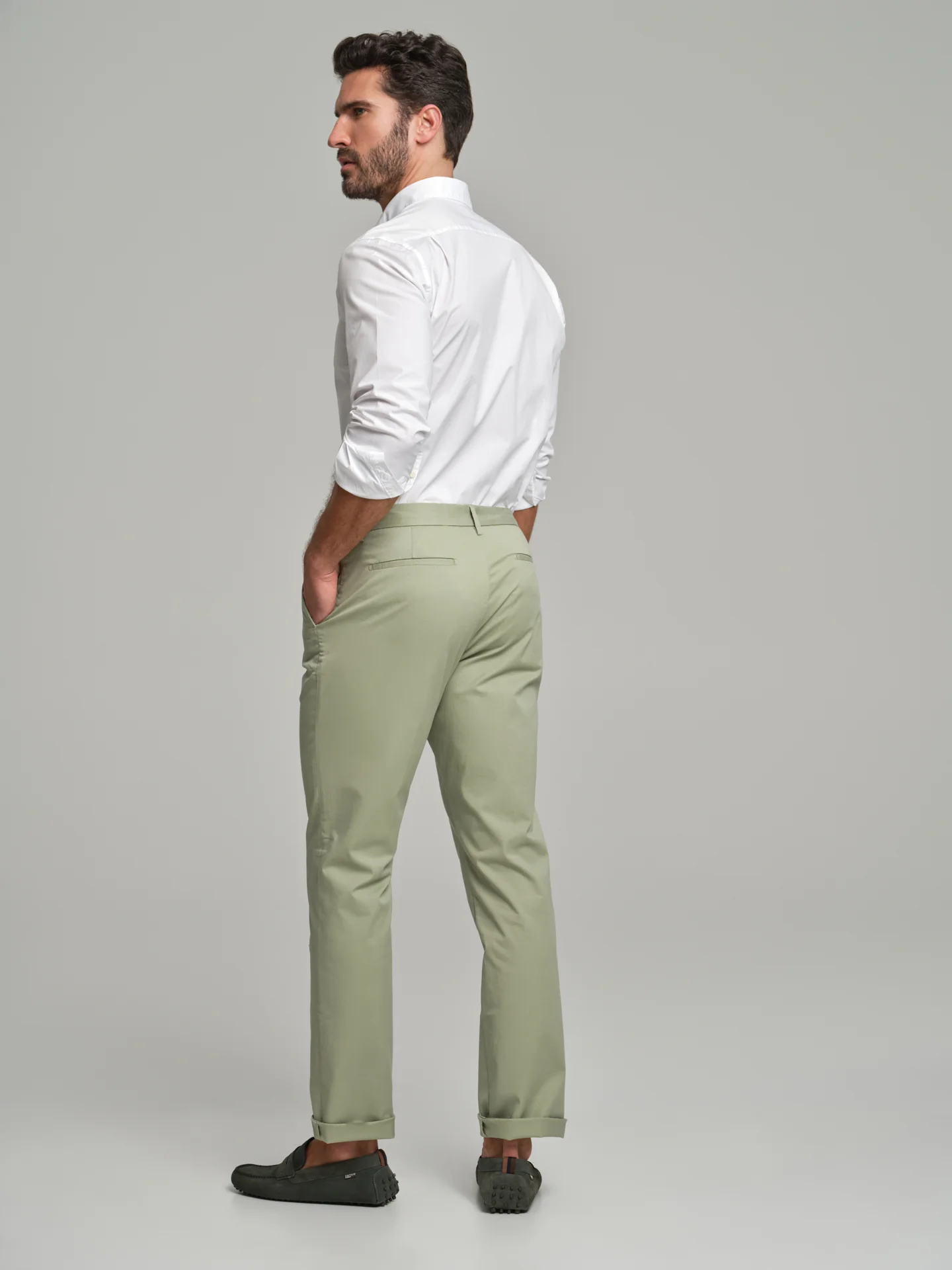 Regular fit sport poplin garment dye shirt - Image 32