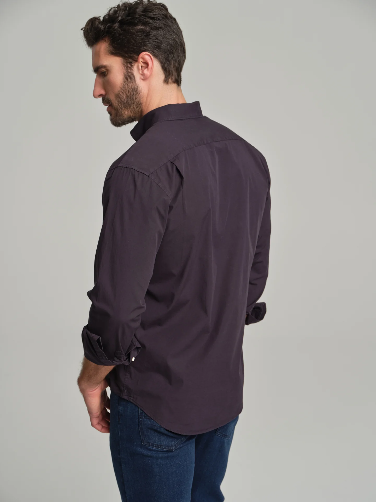 Regular fit sport poplin garment dye shirt - Image 7