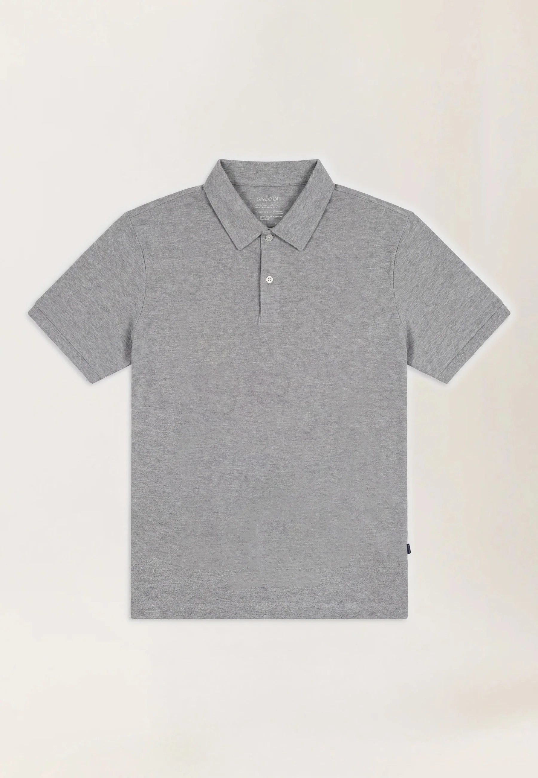 Regular Fit Stretch Piqué Polo Shirt With Self Collar - Image 14