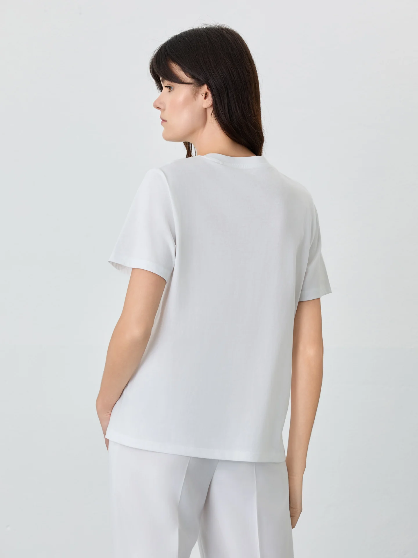 Regular Fit T-shirt In Organic Cotton With Greyhound Illustration - Image 3