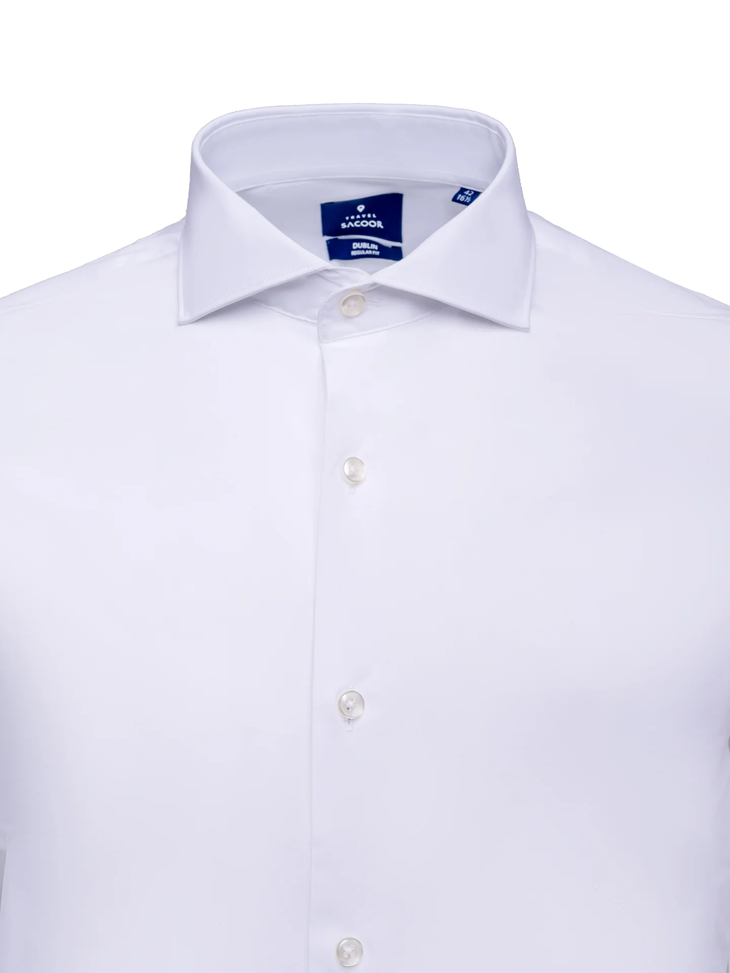 Regular Fit Travel Poplin Shirt in Comfort Cotton - Image 7