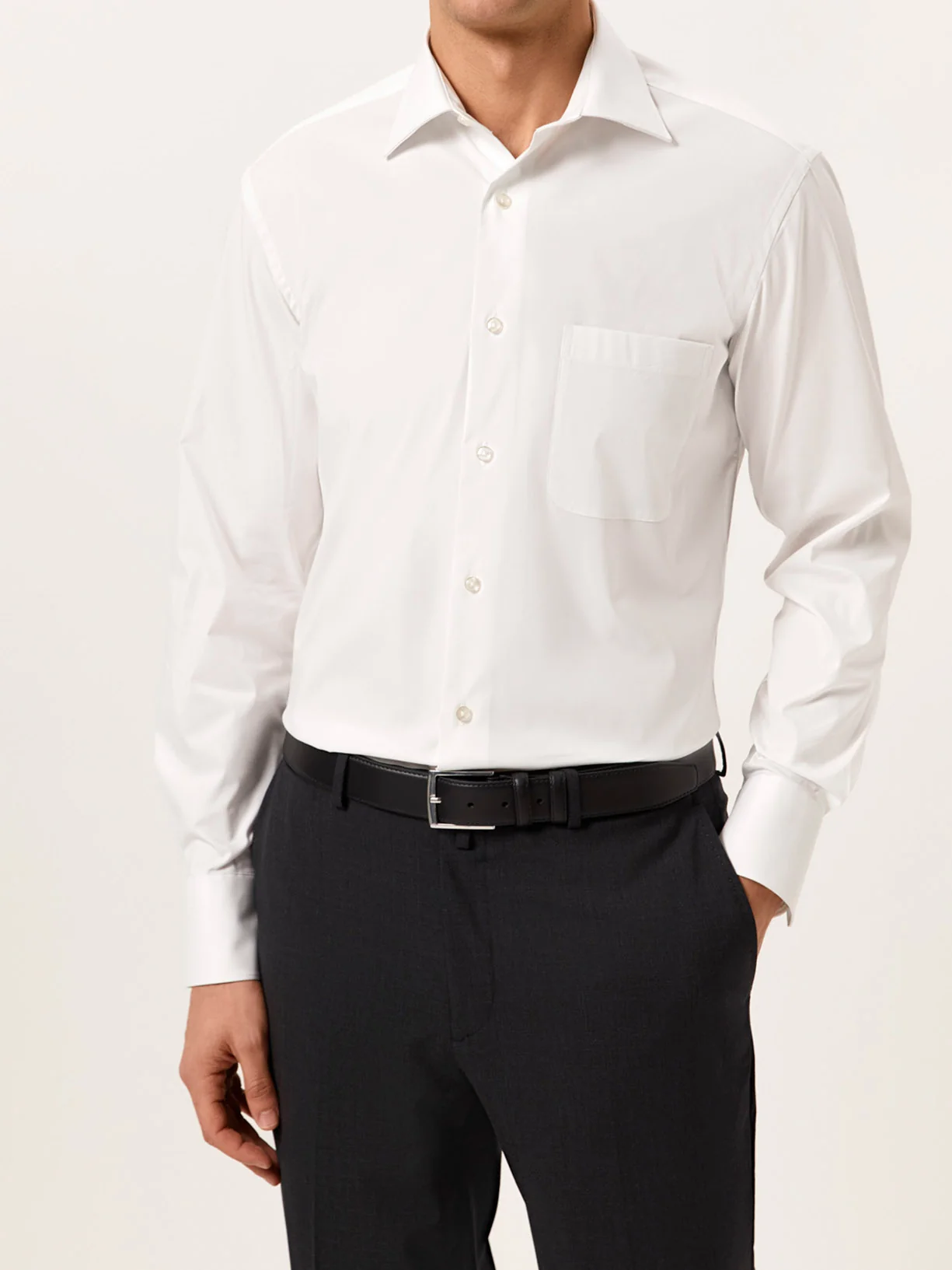 Regular Fit Travel Poplin Shirt in Comfort Cotton - Image 2