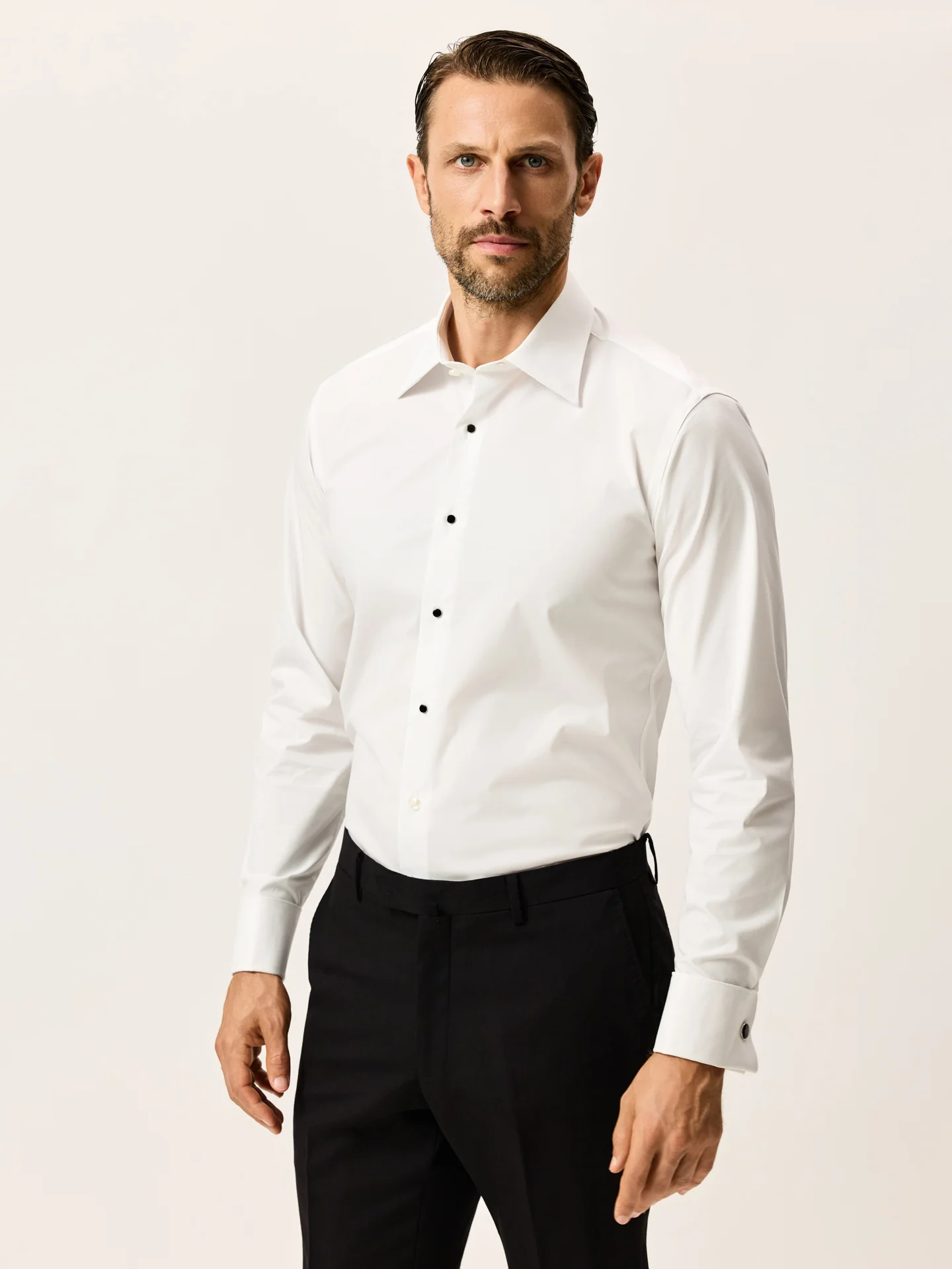 Regular Fit Travel Poplin Shirt with double cuff in Comfort Cotton - Image 2