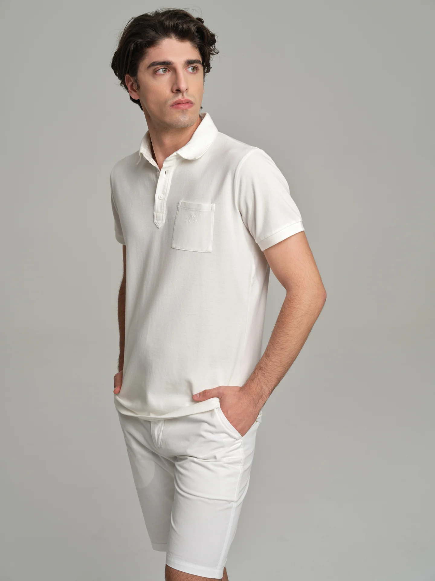 Relax garment dye piquet polo shirt - Image 4