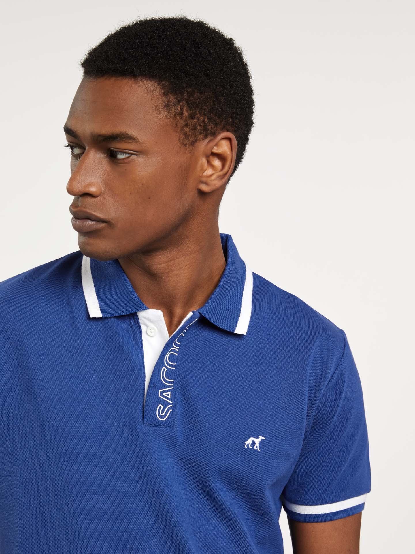 Respekt Polo Piqué Shirt With Branding On Placket - Image 2