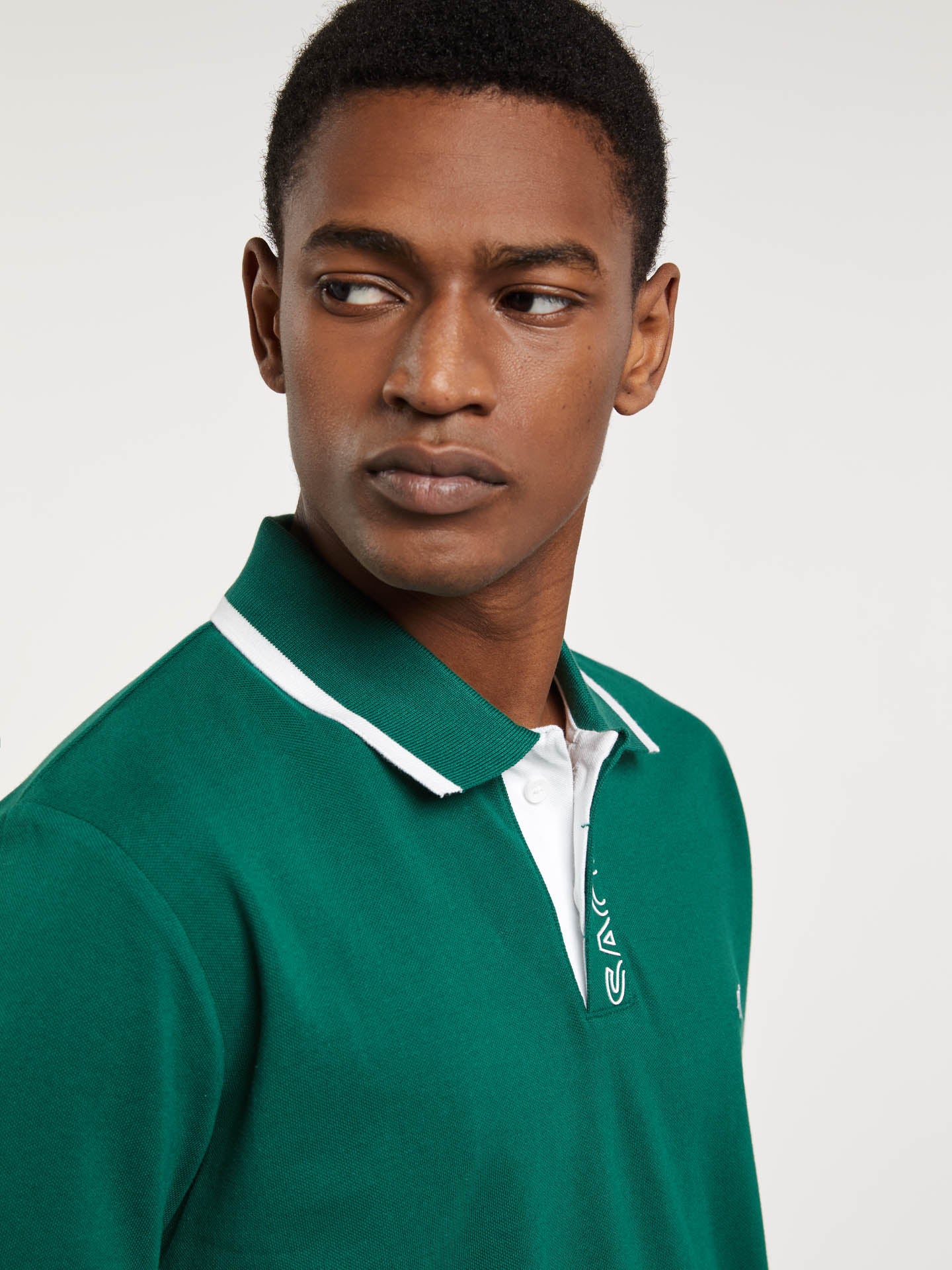 Respekt Polo Piqué Shirt With Branding On Placket - Image 8