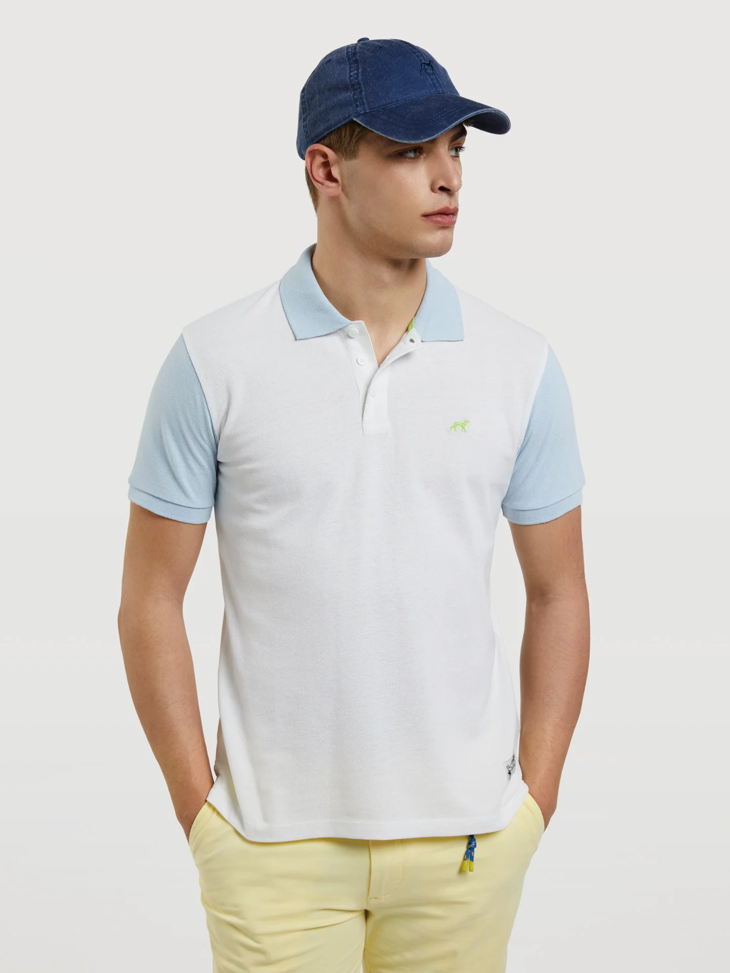 Respekt Polo Piqué Shirt With Colour-Block - Image 7