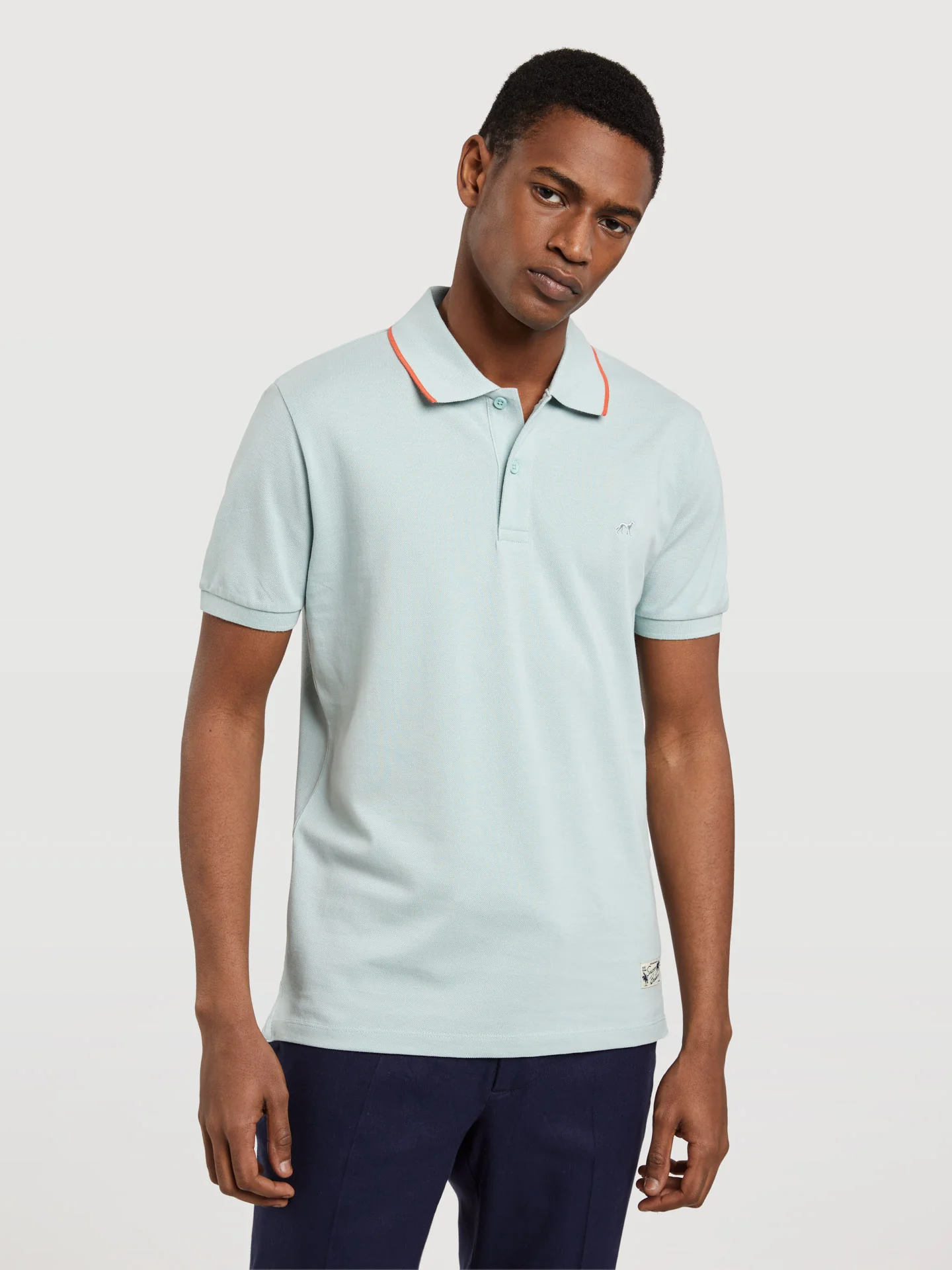 Respekt Polo Piqué Shirt With Contrast - Image 13