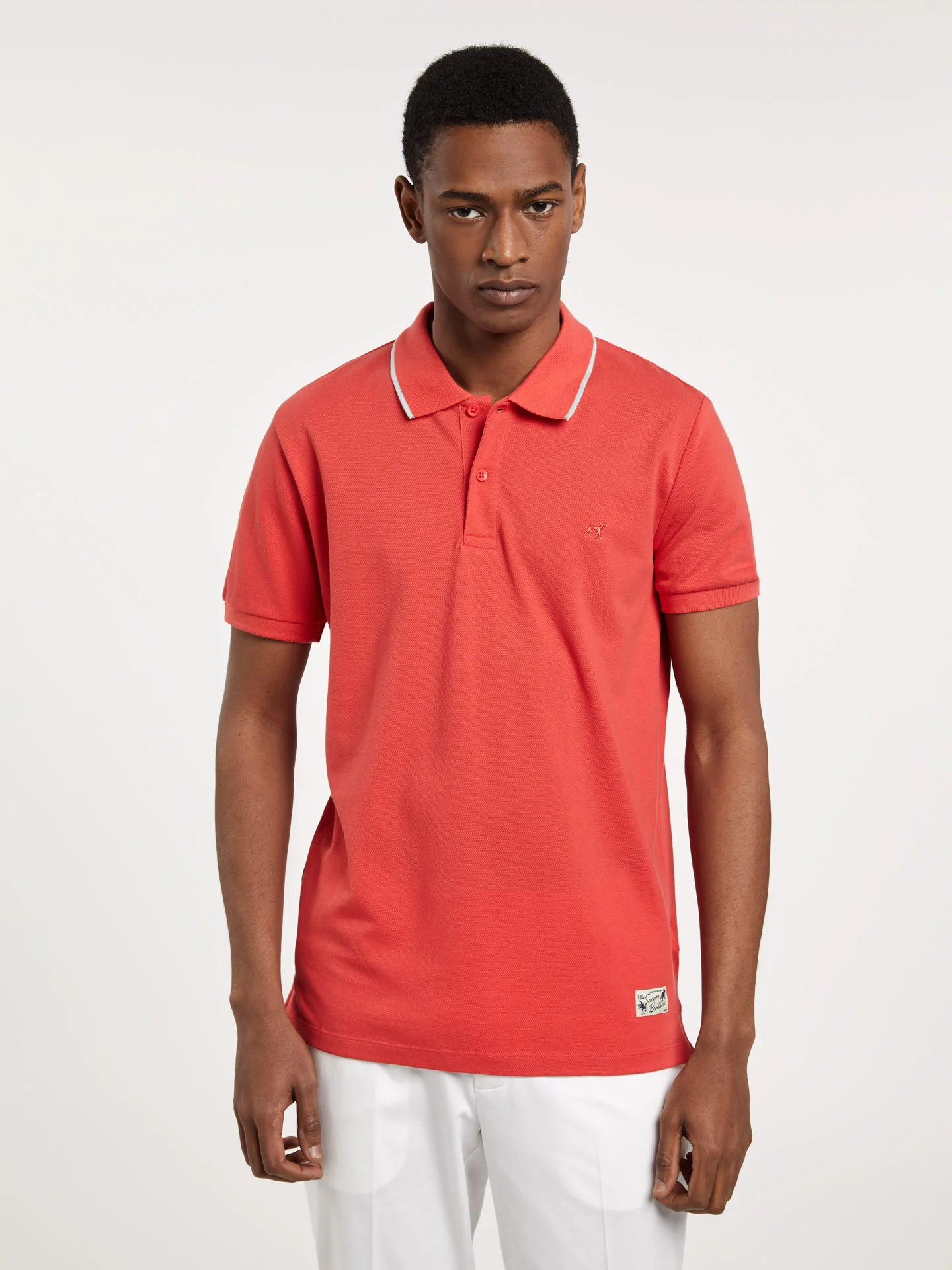 Respekt Polo Piqué Shirt With Contrast - Image 5