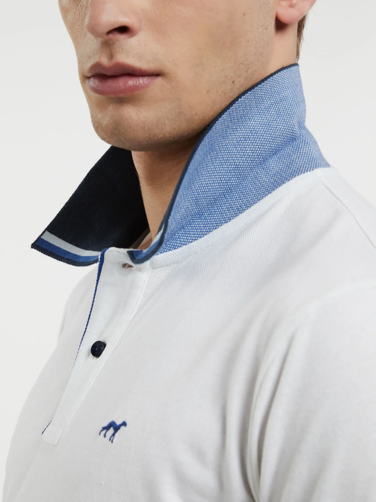 Respekt Polo Piqué Shirt With Contrast Details - Image 12