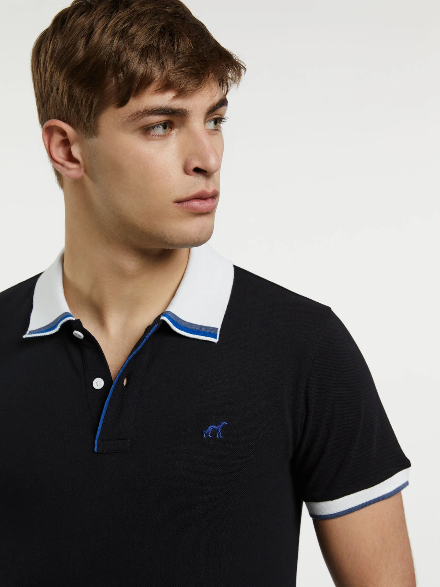 Respekt Polo Piqué Shirt With Contrast Details - Image 2