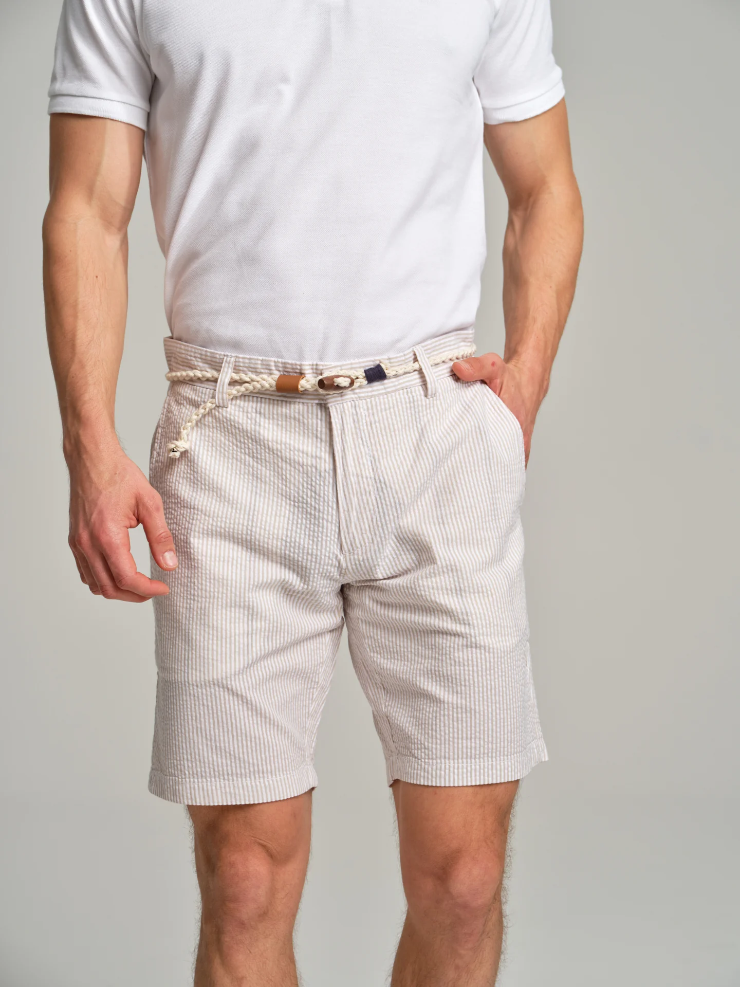 Respekt' Seersucker bermuda shorts - Image 10