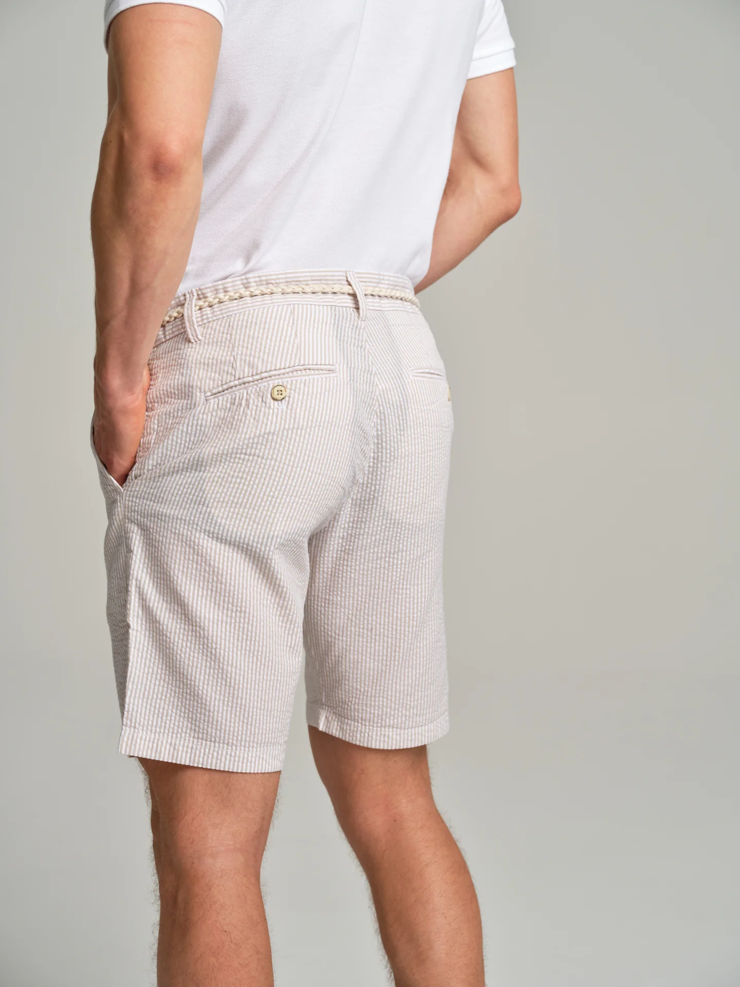Respekt' Seersucker bermuda shorts - Image 12
