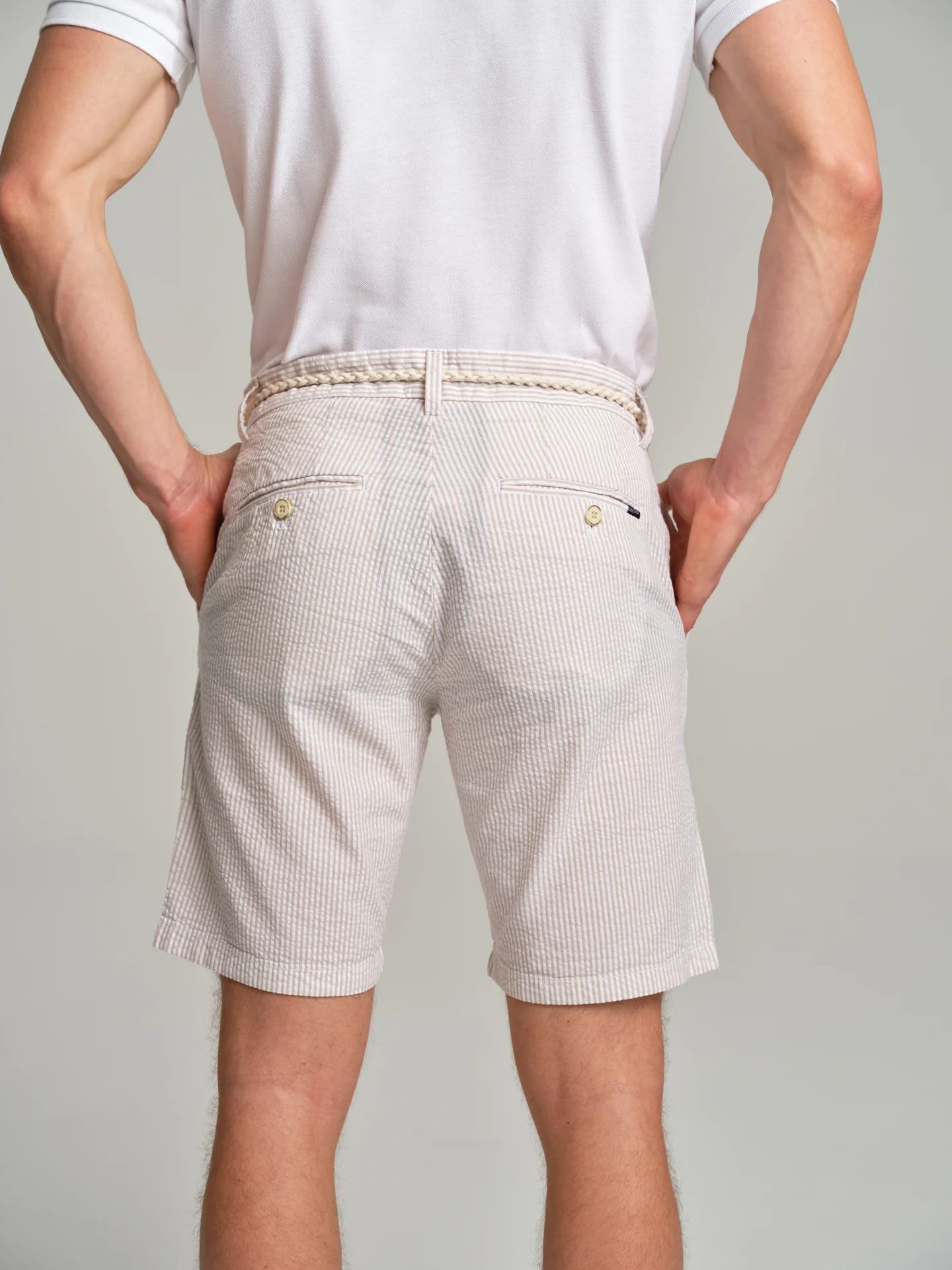 Respekt' Seersucker bermuda shorts - Image 13