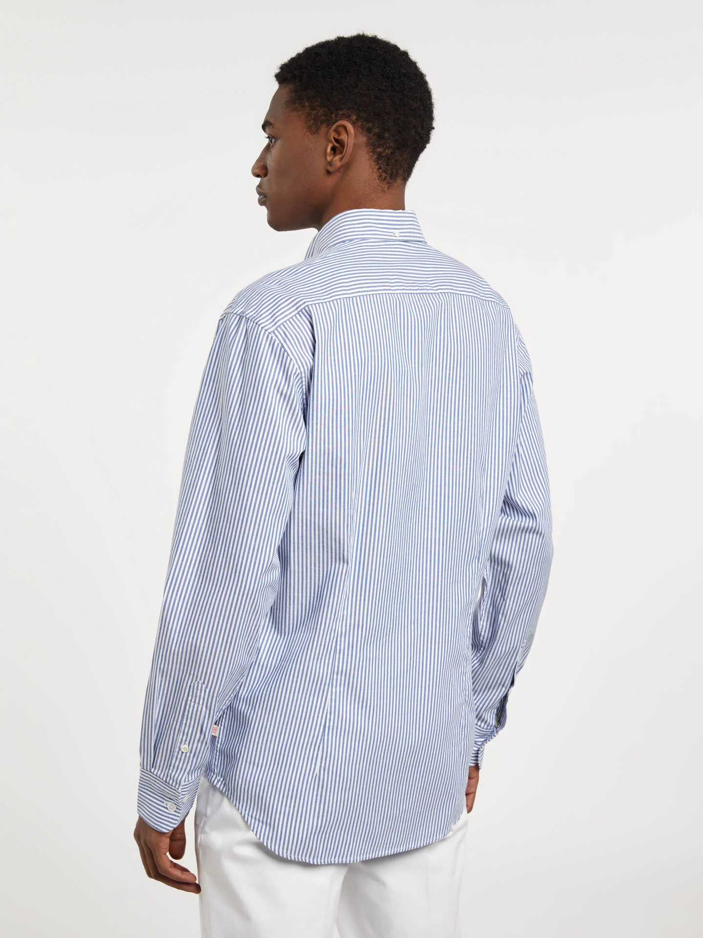 Respekt slim fit striped oxford shirt - Image 2