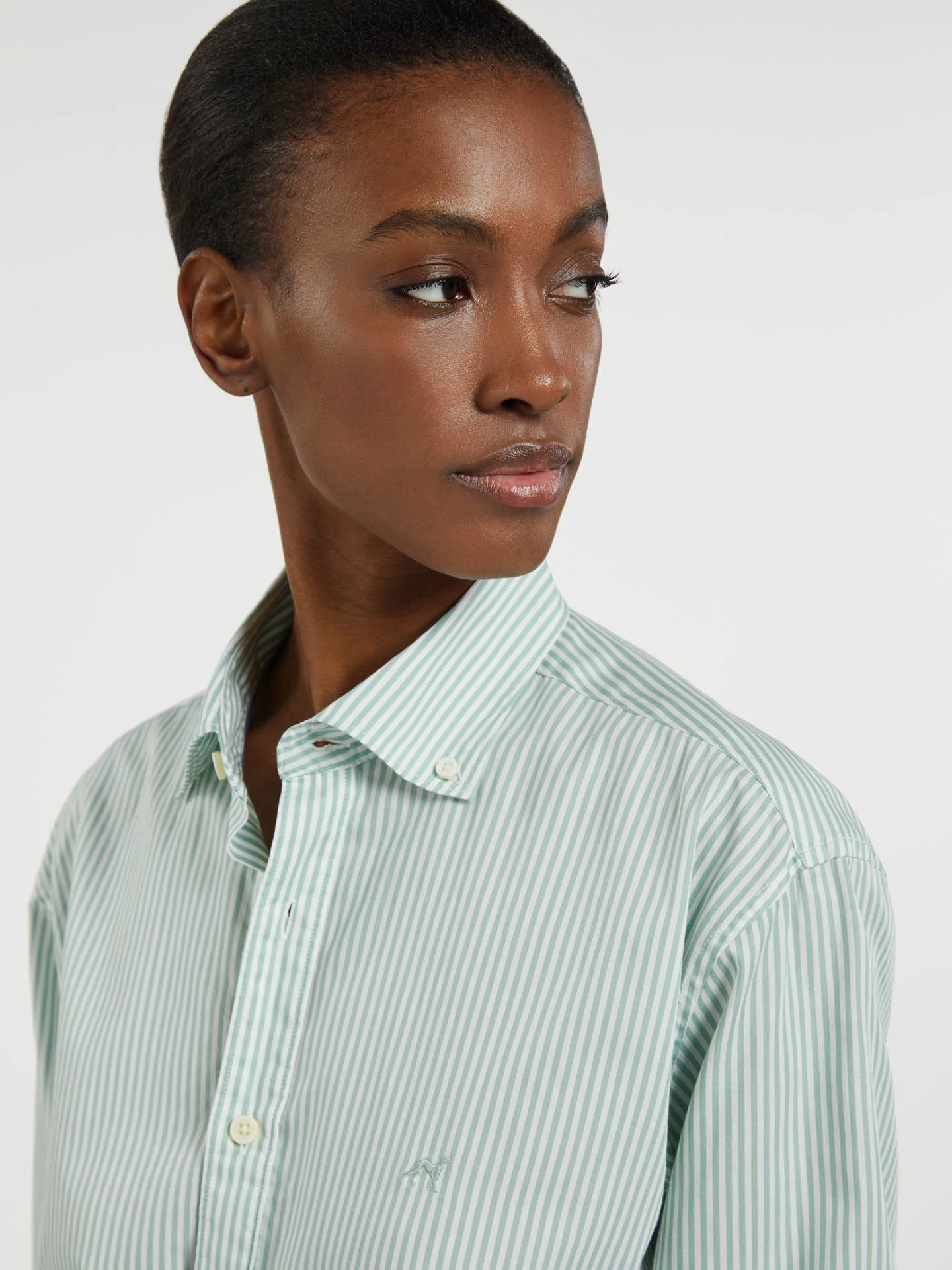 Respekt slim fit striped shirt - Image 5