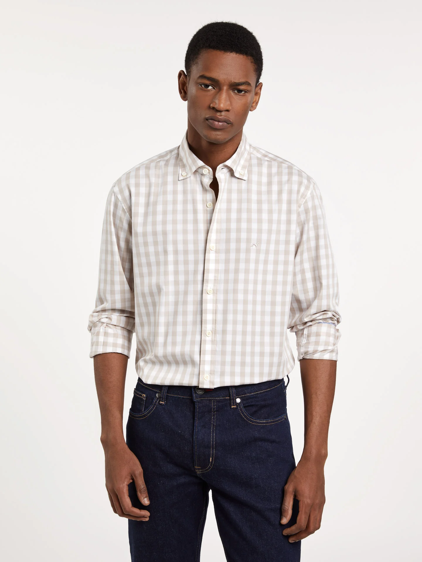 Respekt slim fit striped shirt - Image 2