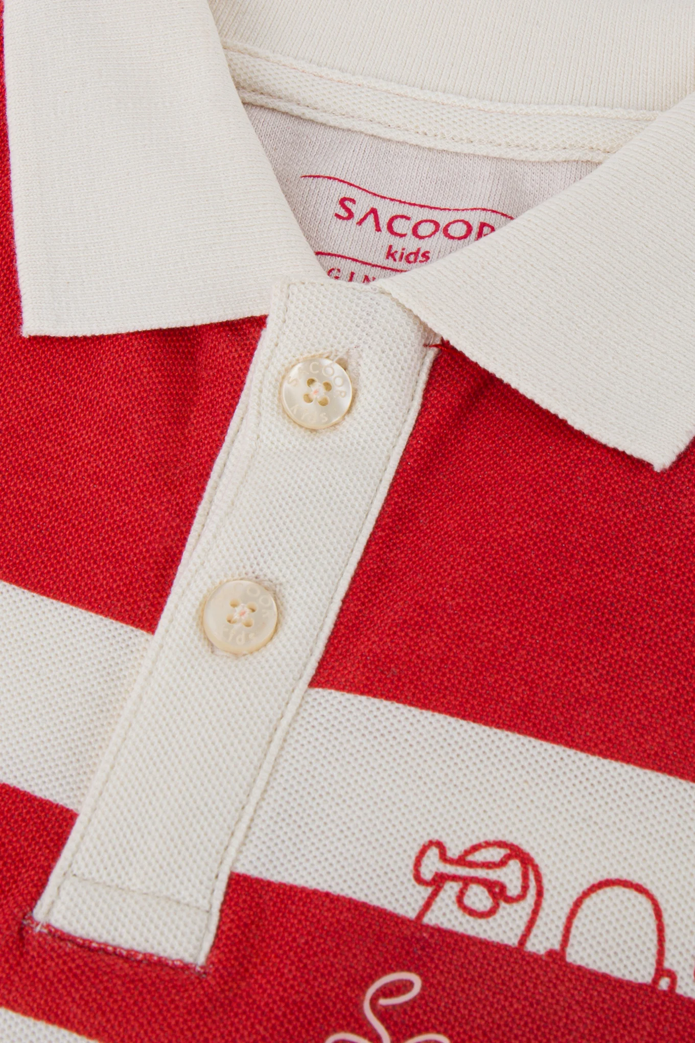 Retro Stripped Polo Shirt - Image 9