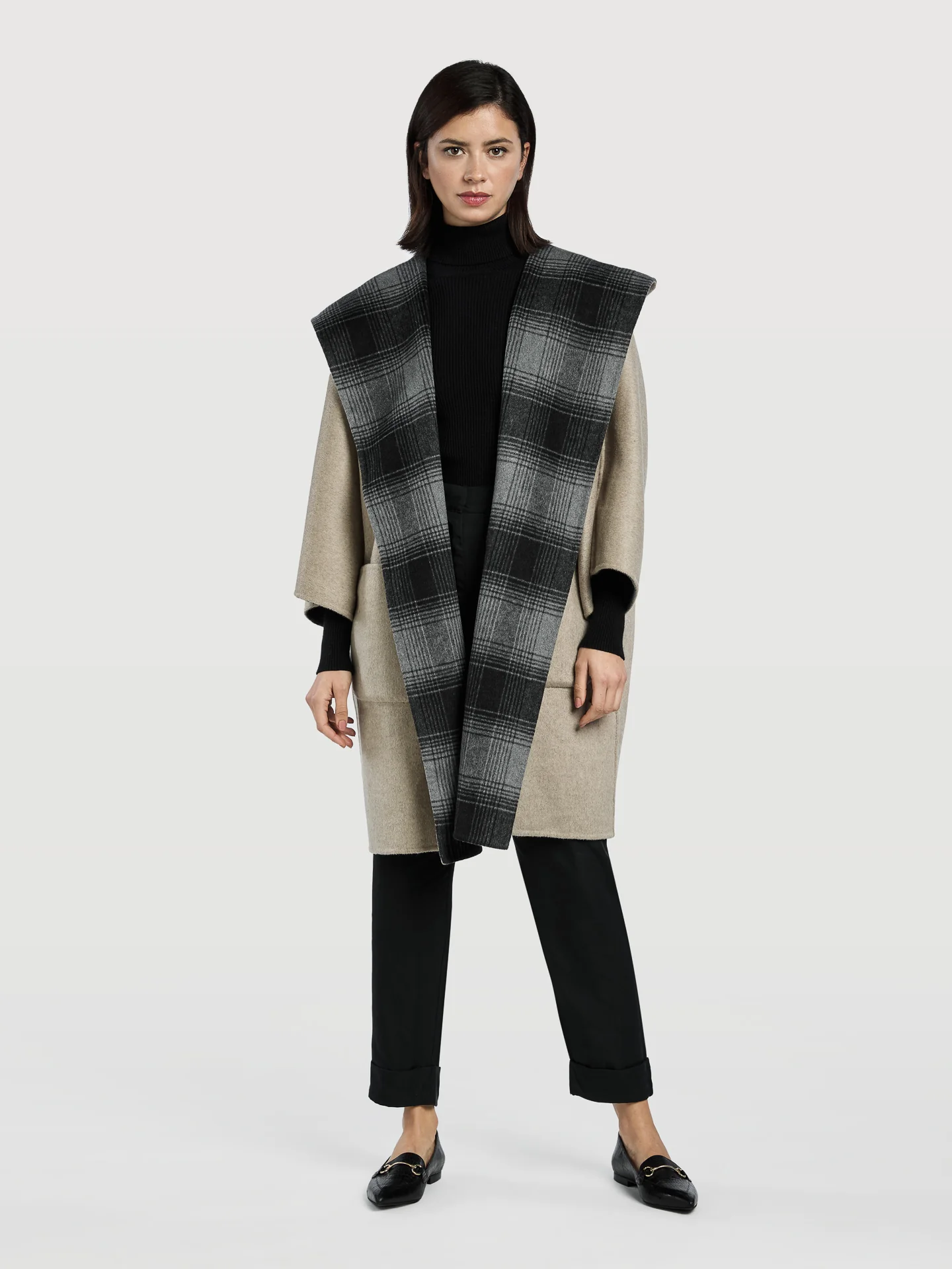 Reversible Hooded Cape - Image 4