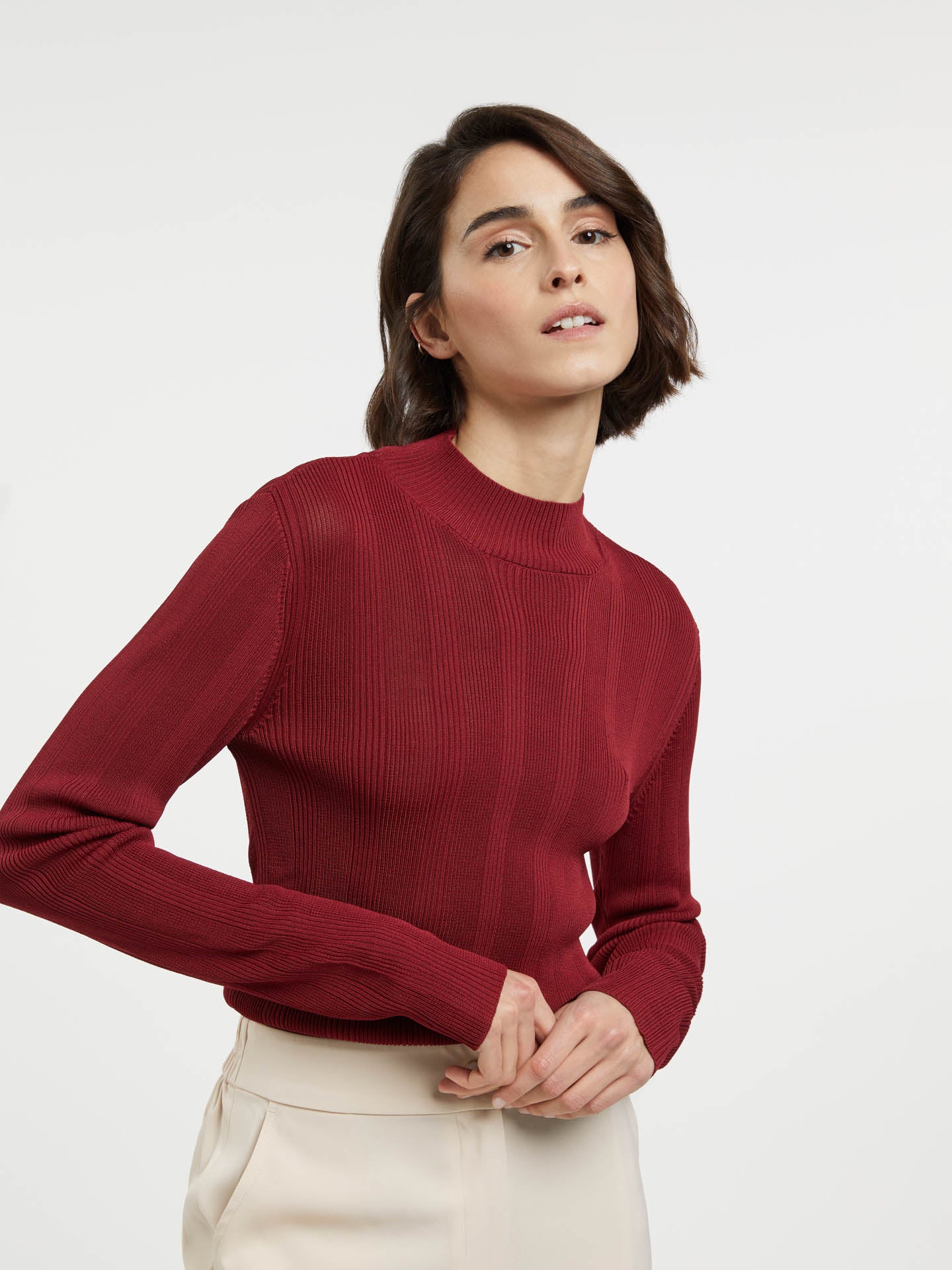Ribbed Turtleneck Sweater - Image 3