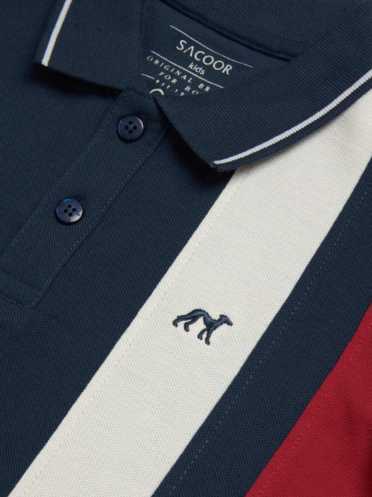 Sacoor Color Block Polo Shirt - Image 3