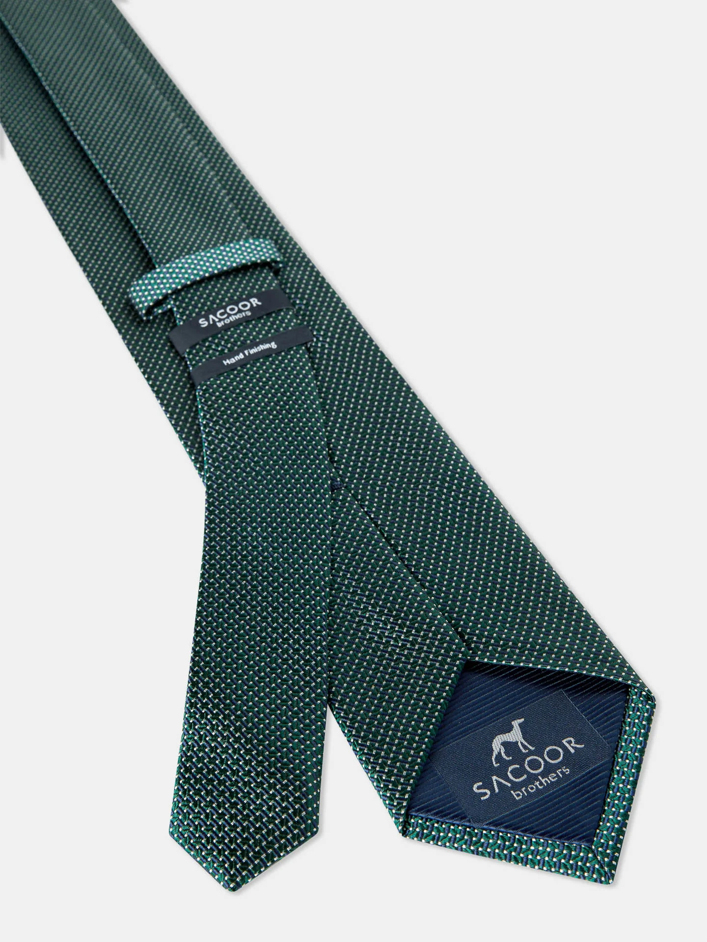 Semi Plain Tie 100% Silk 7,5cm - Image 10