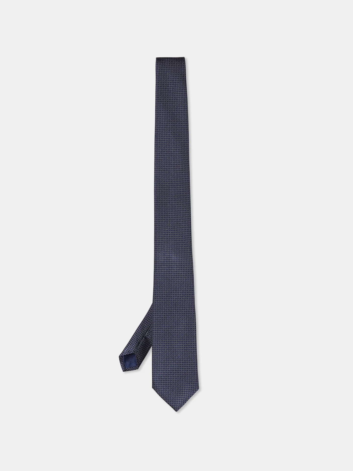 Semi Plain Tie 100% Silk 7,5cm - Image 5