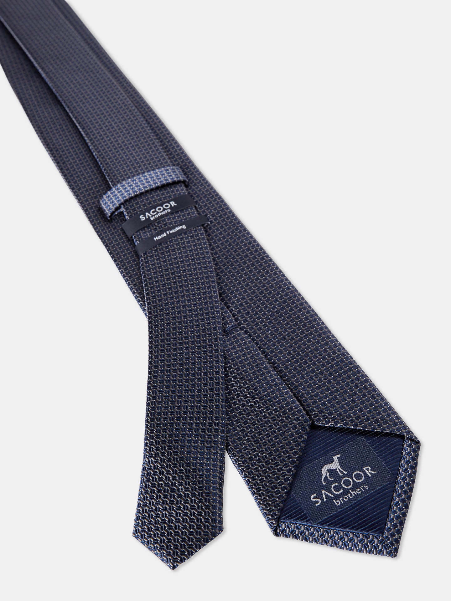 Semi Plain Tie 100% Silk 7,5cm - Image 6