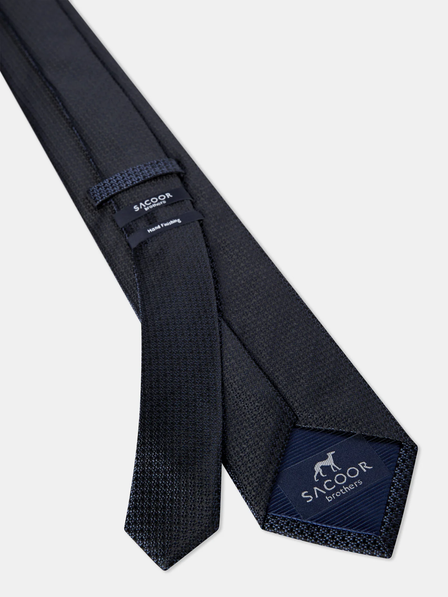Semi Plain Tie 100% Silk 7,5cm - Image 2