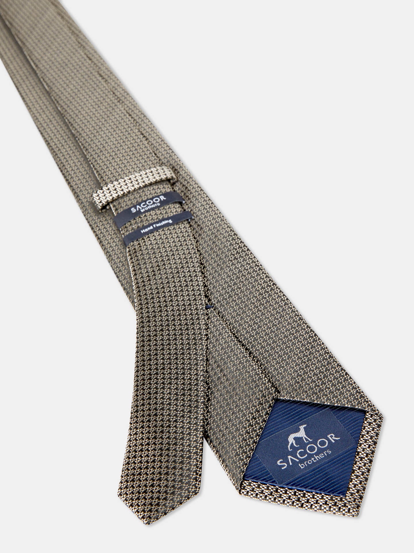 Semi Plain Tie 100% Silk 7,5cm - Image 6
