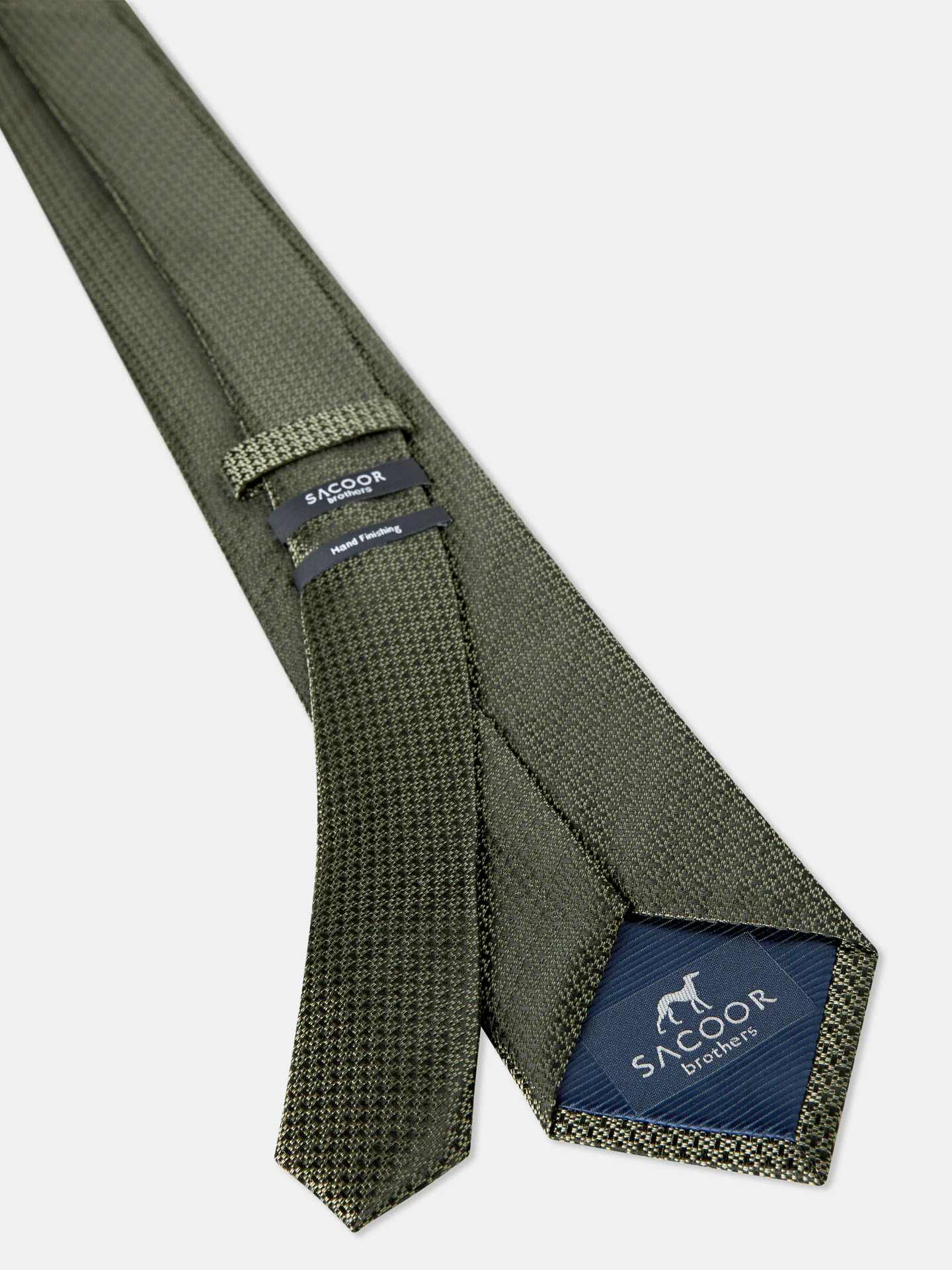 Semi Plain Tie 100% Silk 7,5cm - Image 8